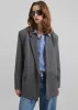 Salzburg Belted Blazer - Grey sold by Frankie Shop