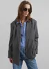 Salzburg Belted Blazer - Grey sold by Frankie Shop
