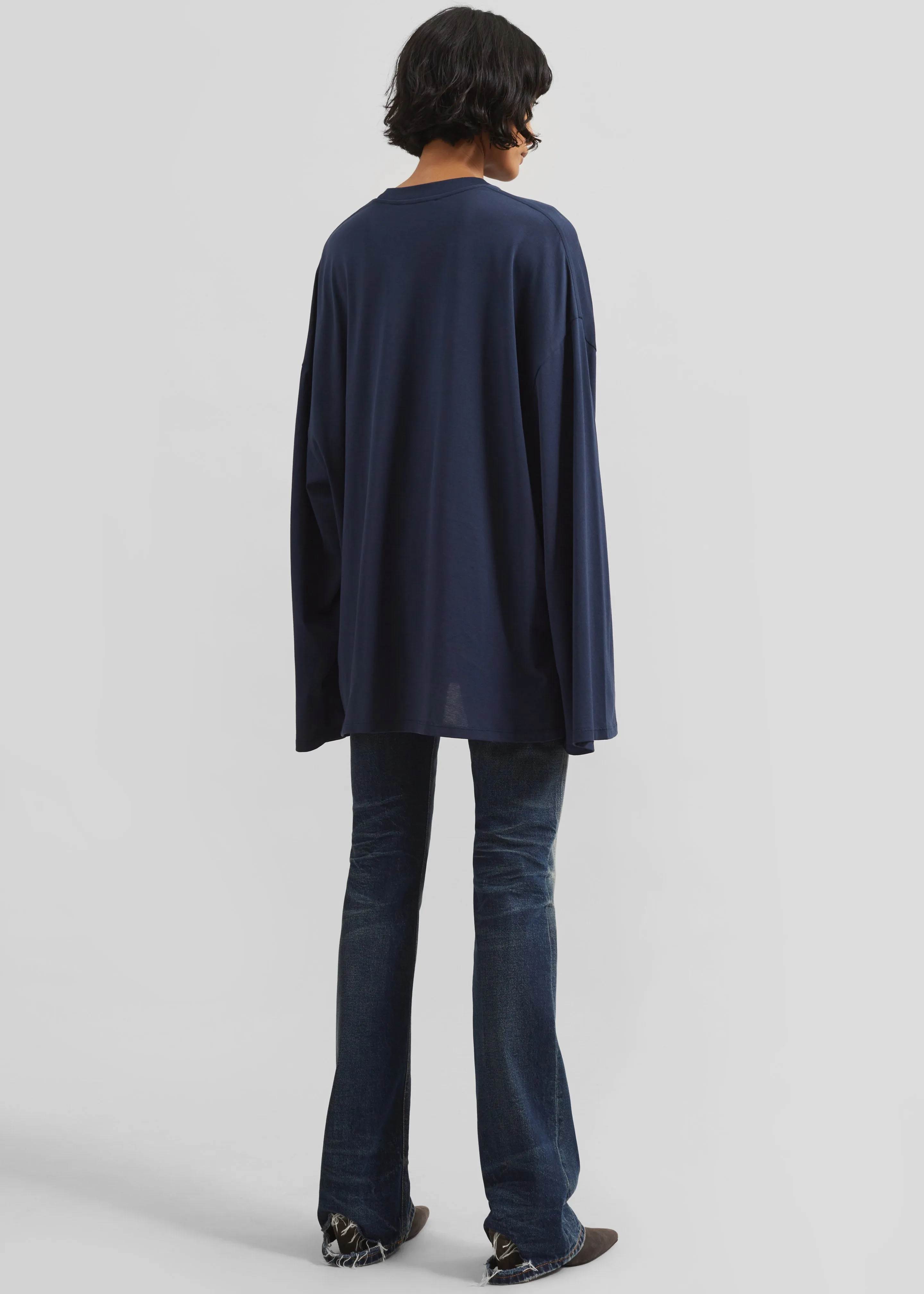Rio Oversized Sleeve Tee - Dark Navy sold by Frankie Shop product image thumbnail 5