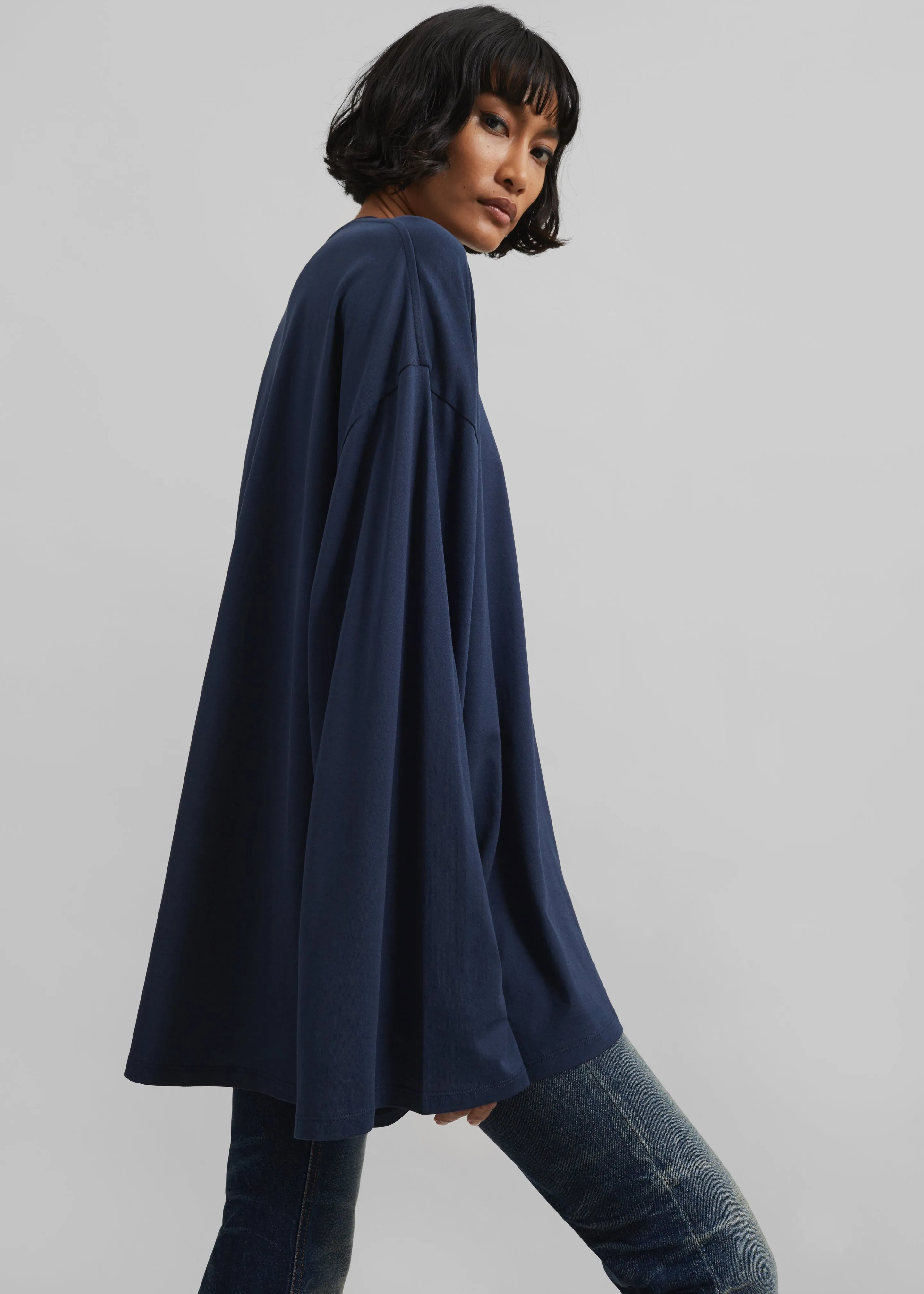 Rio Oversized Sleeve Tee - Dark Navy sold by Frankie Shop product image thumbnail 2