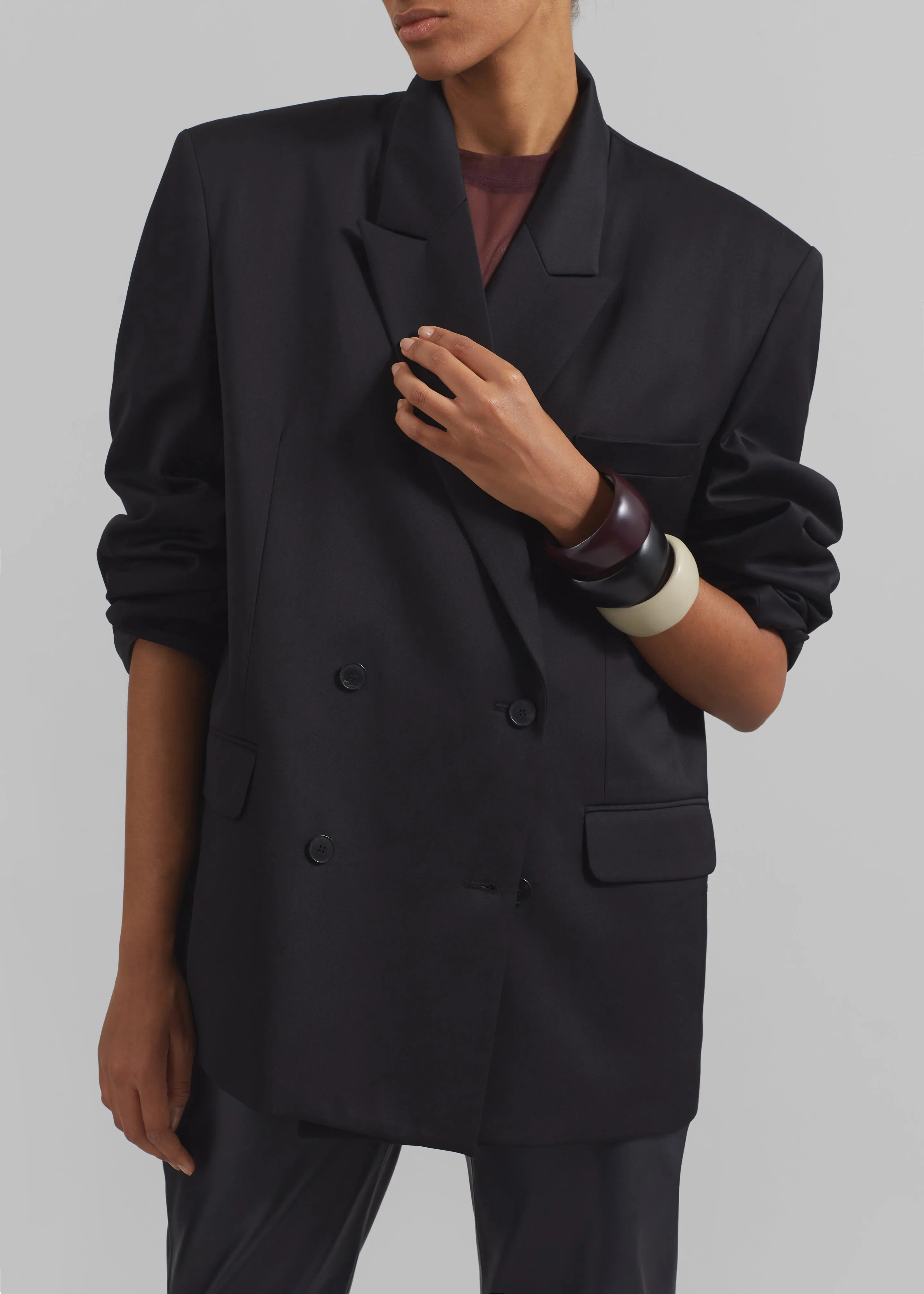 Wiveton Double Breasted Blazer - Black sold by Frankie Shop product image thumbnail 2