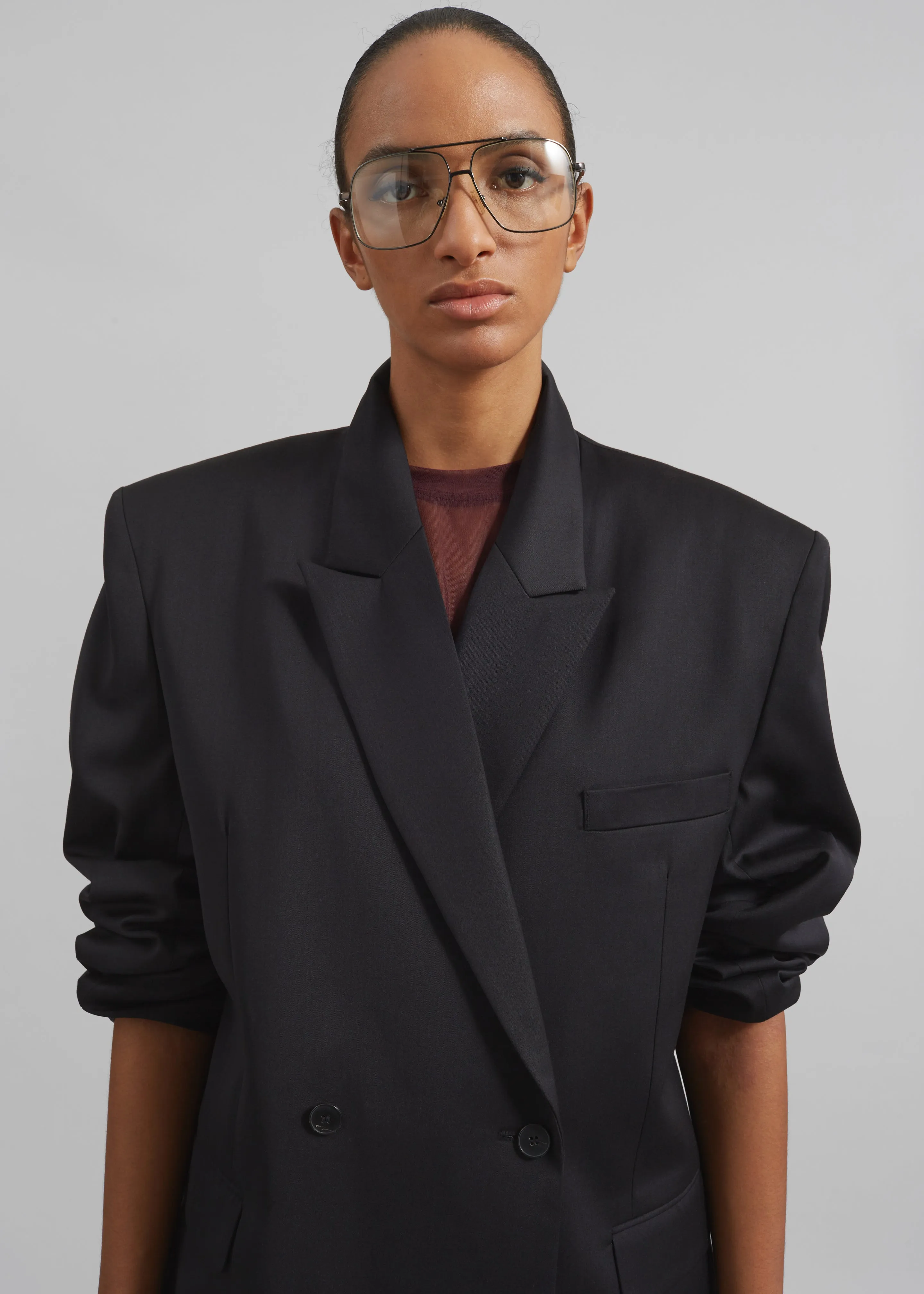 Wiveton Double Breasted Blazer - Black sold by Frankie Shop product image thumbnail 4