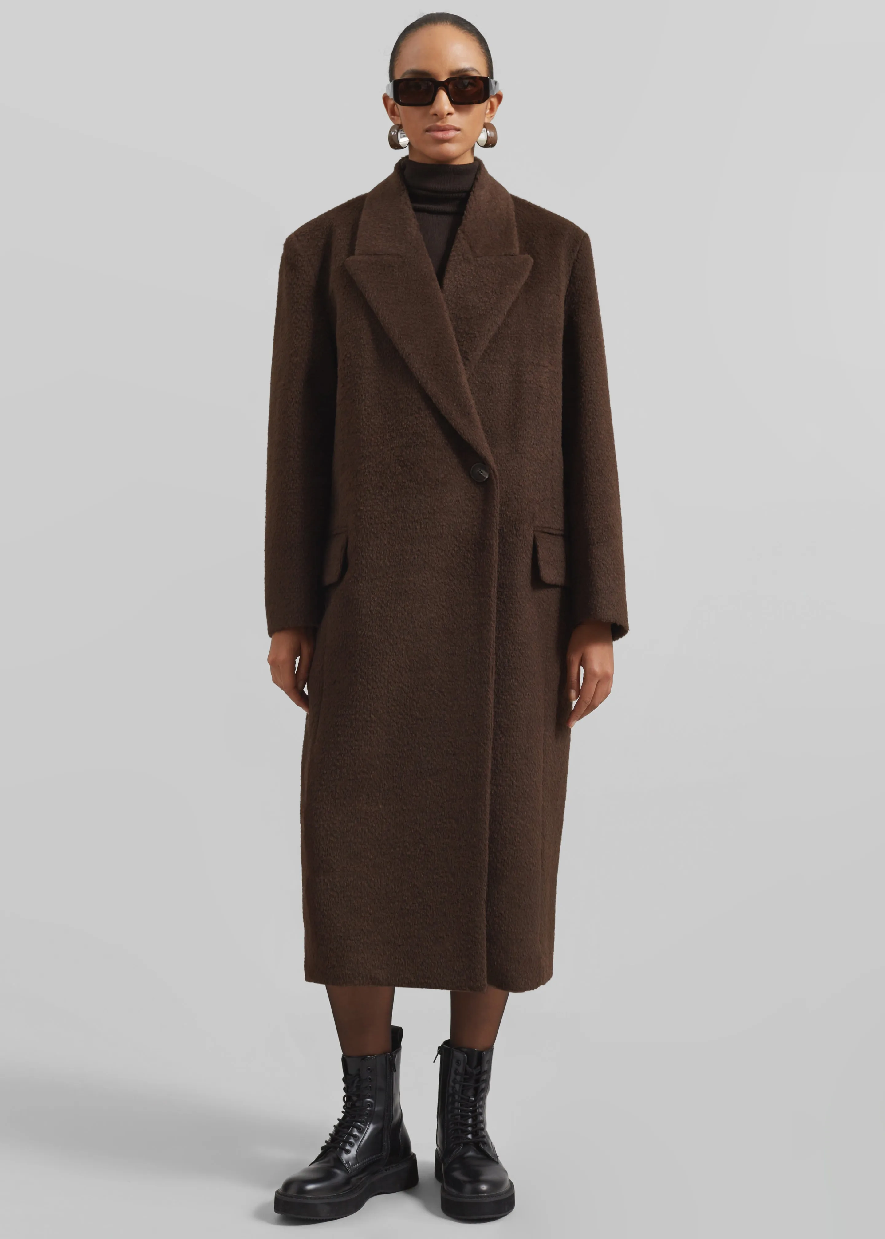 Melcombe Coat - Brown sold by Frankie Shop product image thumbnail 4
