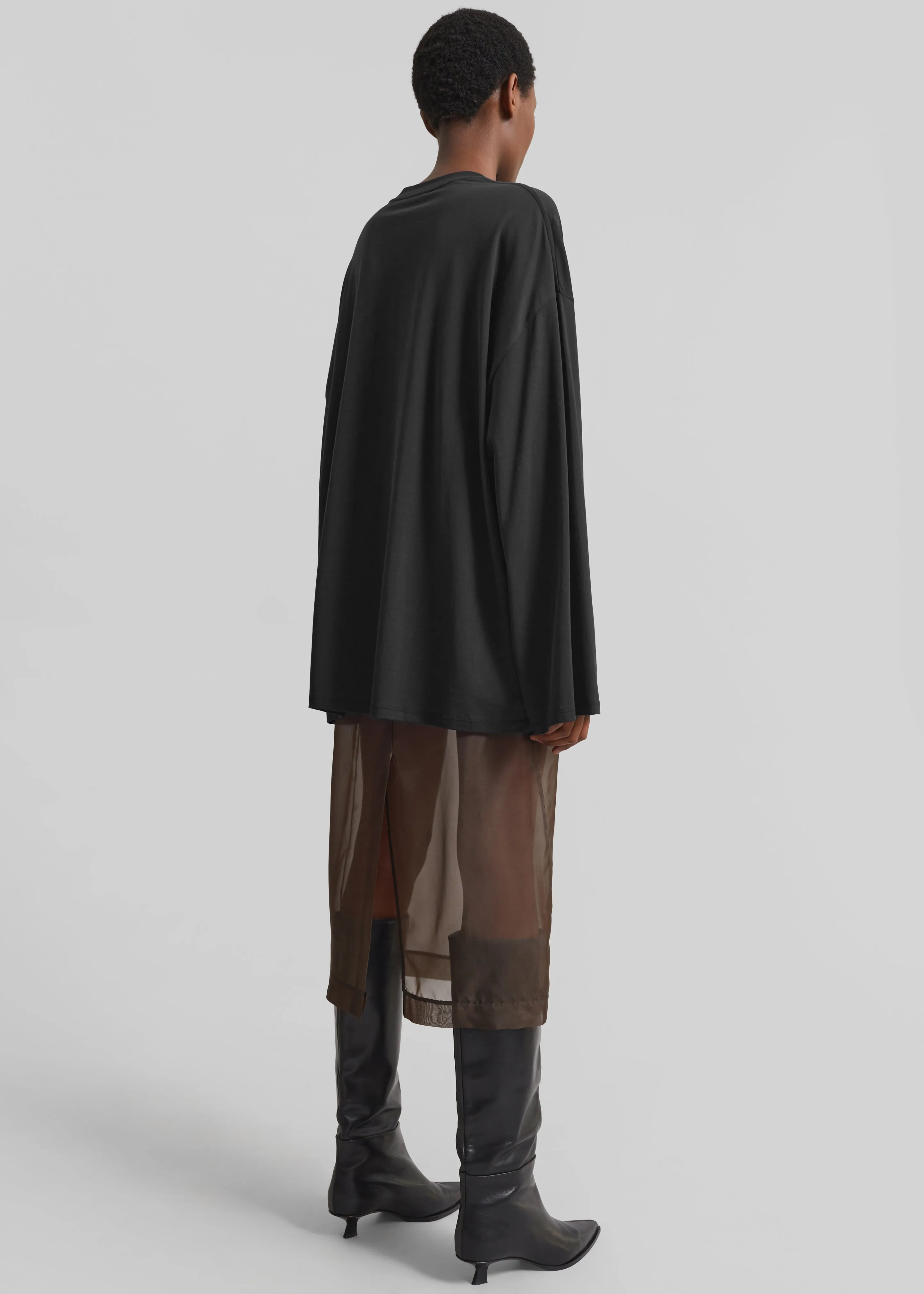 Rio Oversized Sleeve Tee - Black sold by Frankie Shop product image thumbnail 5