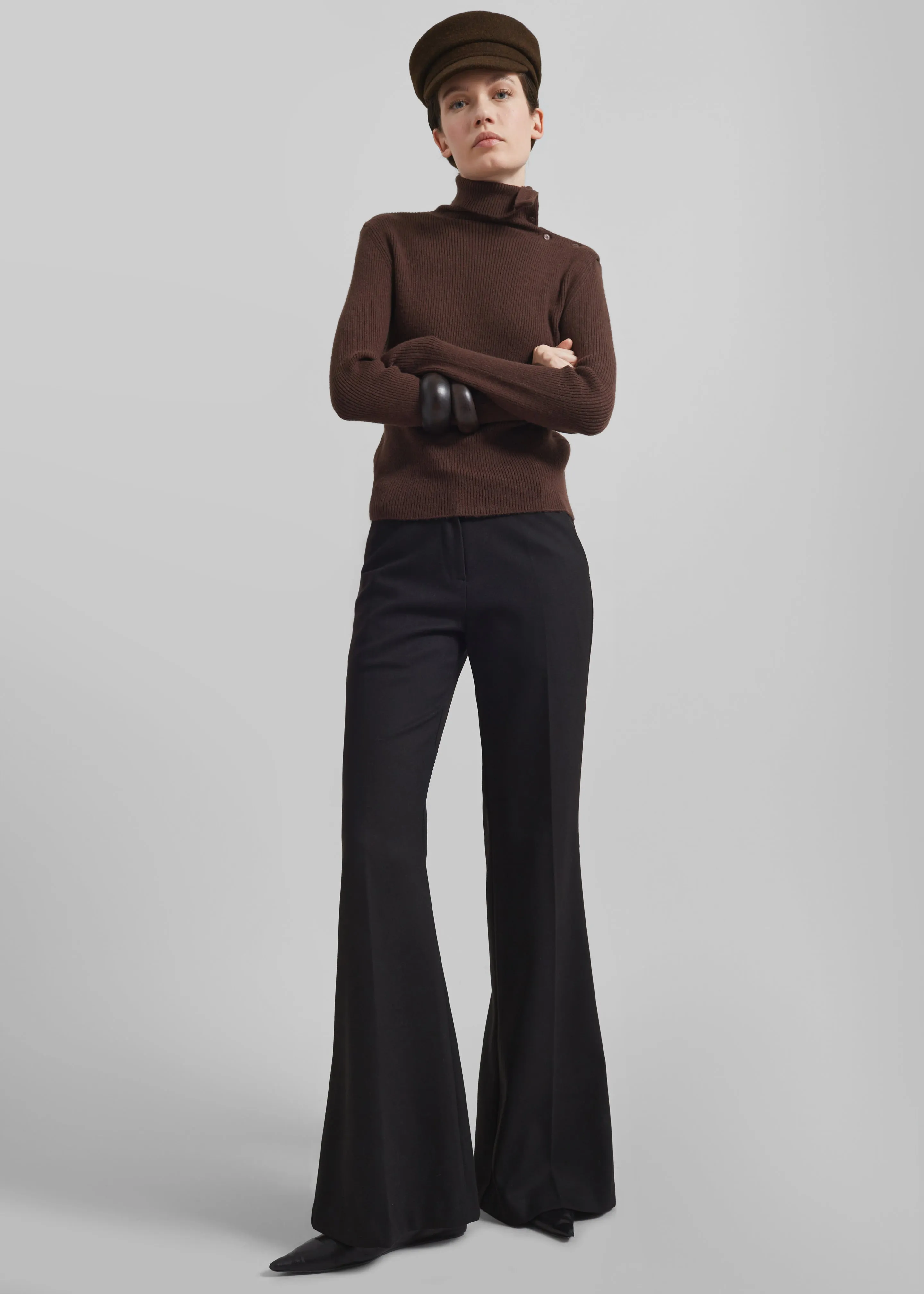 Kinsale Bootcut Pants - Black sold by Frankie Shop
