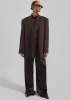 Linnea Oversized Wool Blazer - Brown sold by Frankie Shop