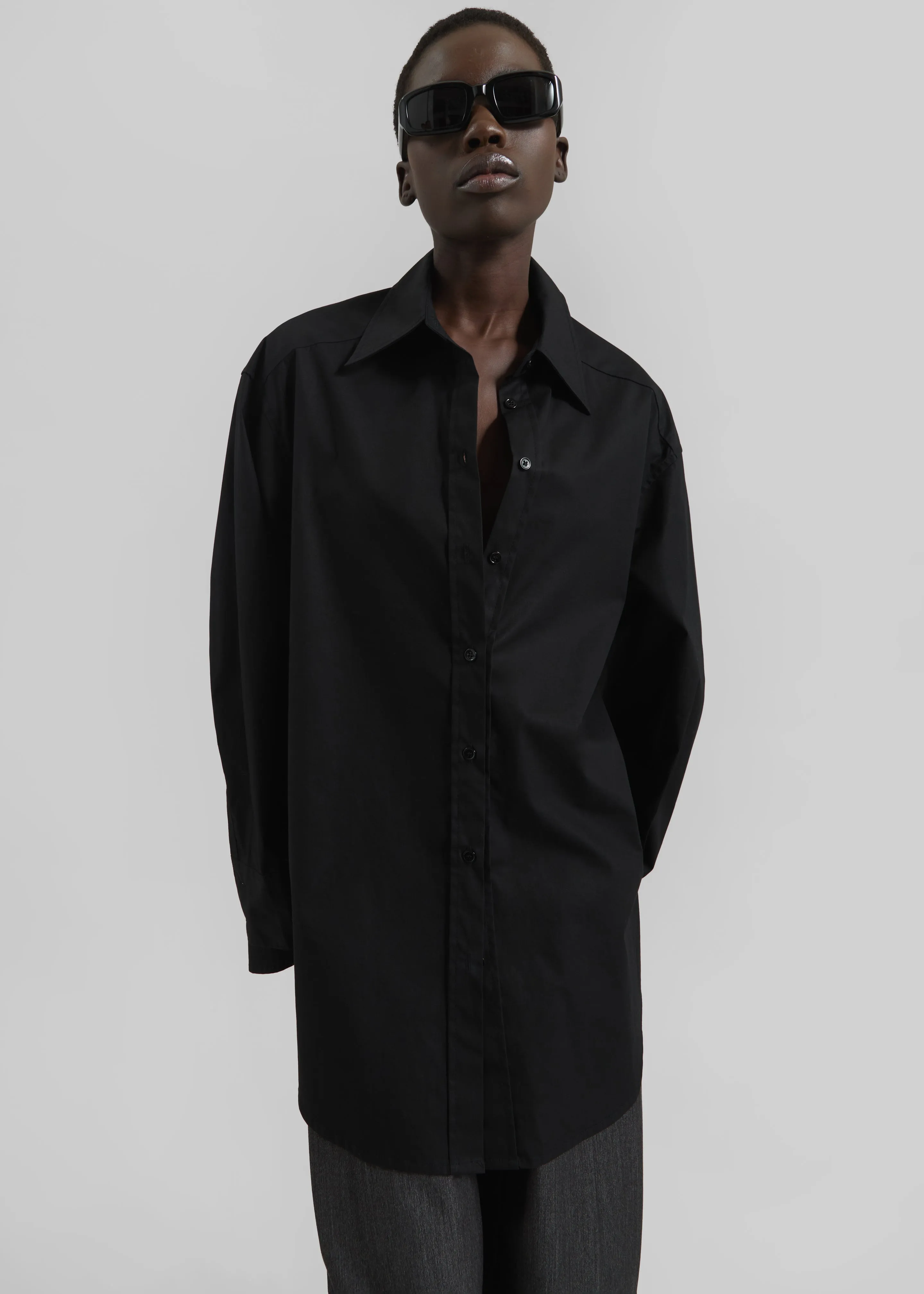 Kent Button Up Shirt - Black sold by Frankie Shop product image thumbnail 5
