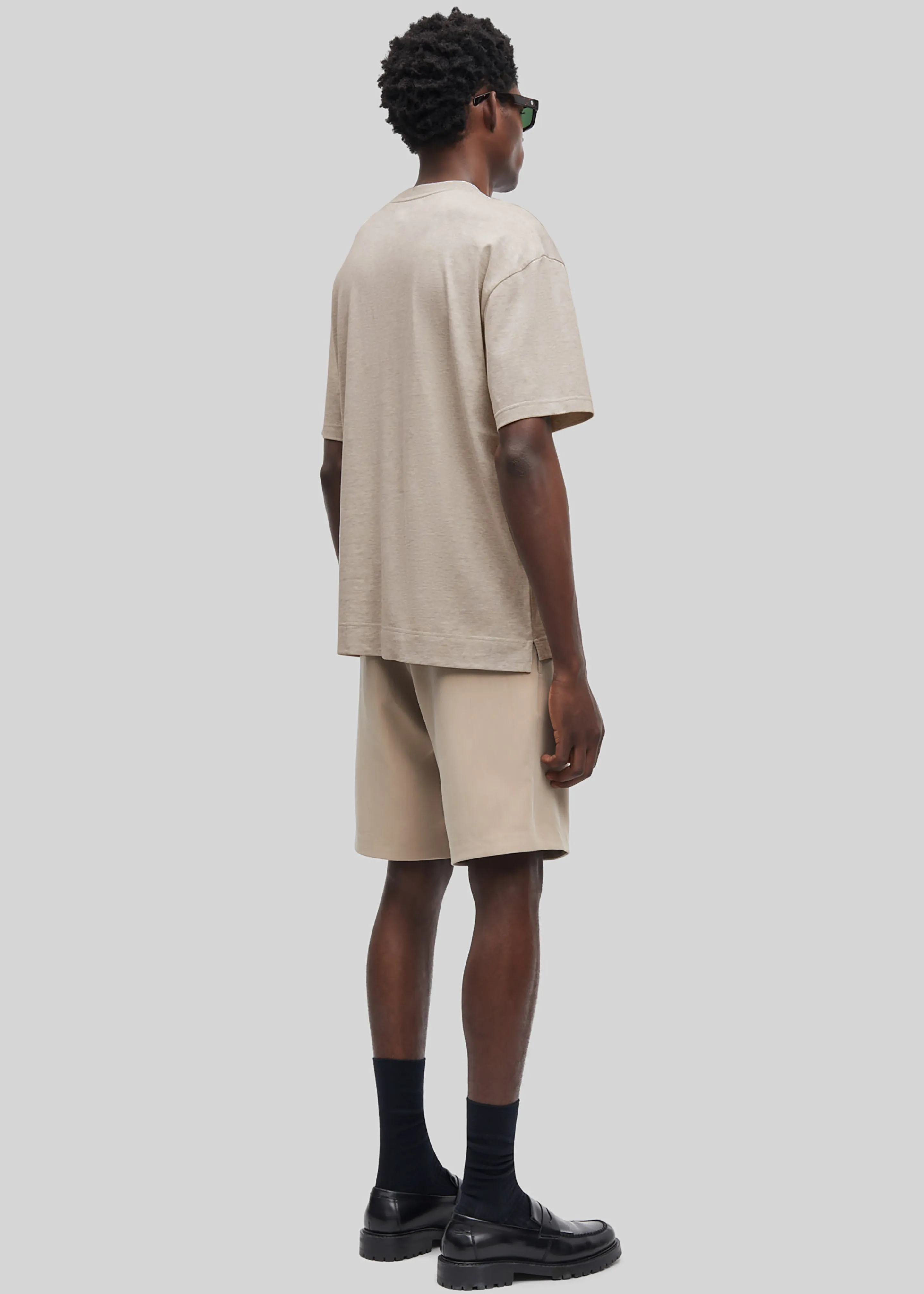 Samsøe Samsøe Saparker T-Shirt - Greige Melange sold by Frankie Shop product image thumbnail 5