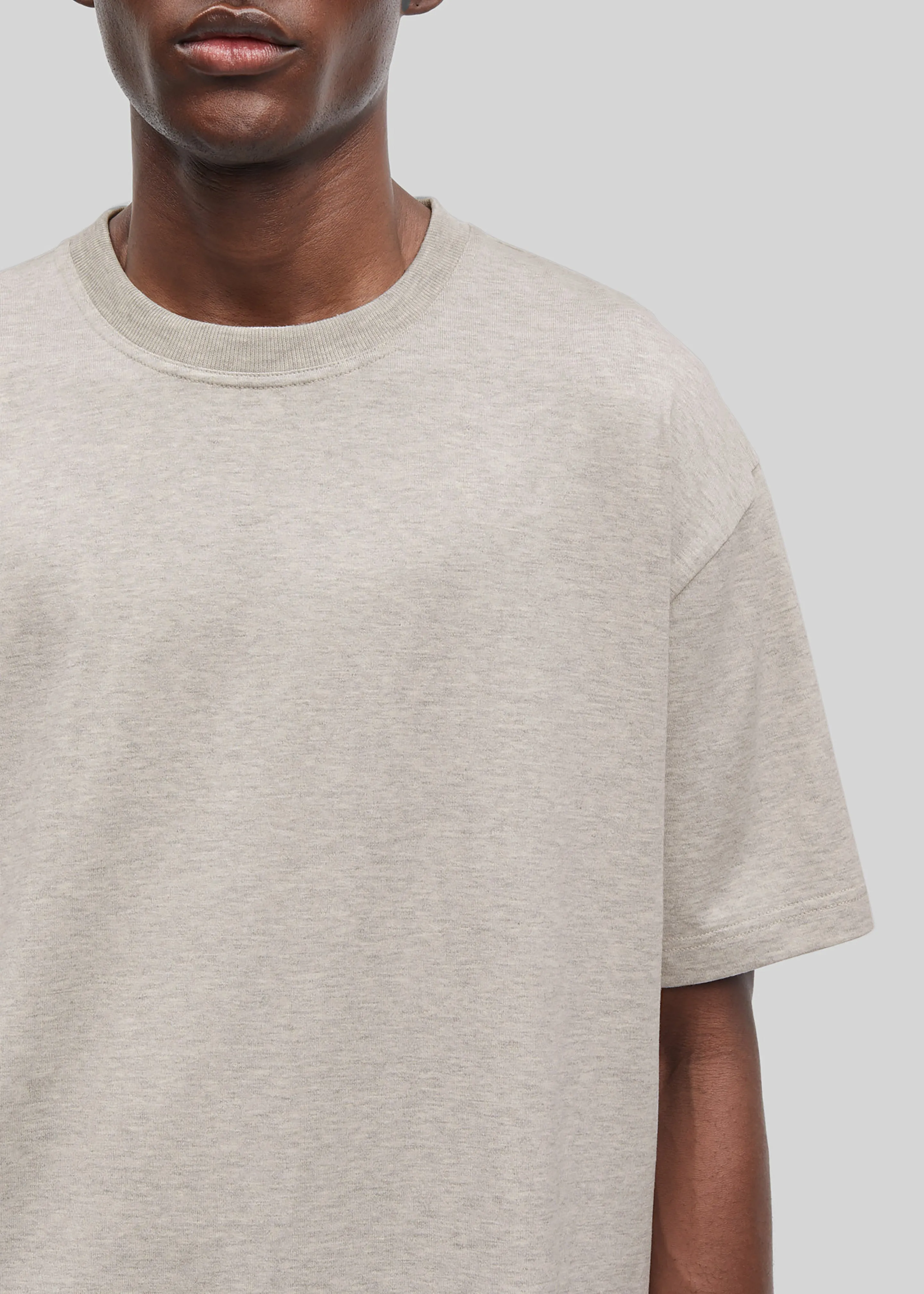 Samsøe Samsøe Saparker T-Shirt - Greige Melange sold by Frankie Shop product image thumbnail 3