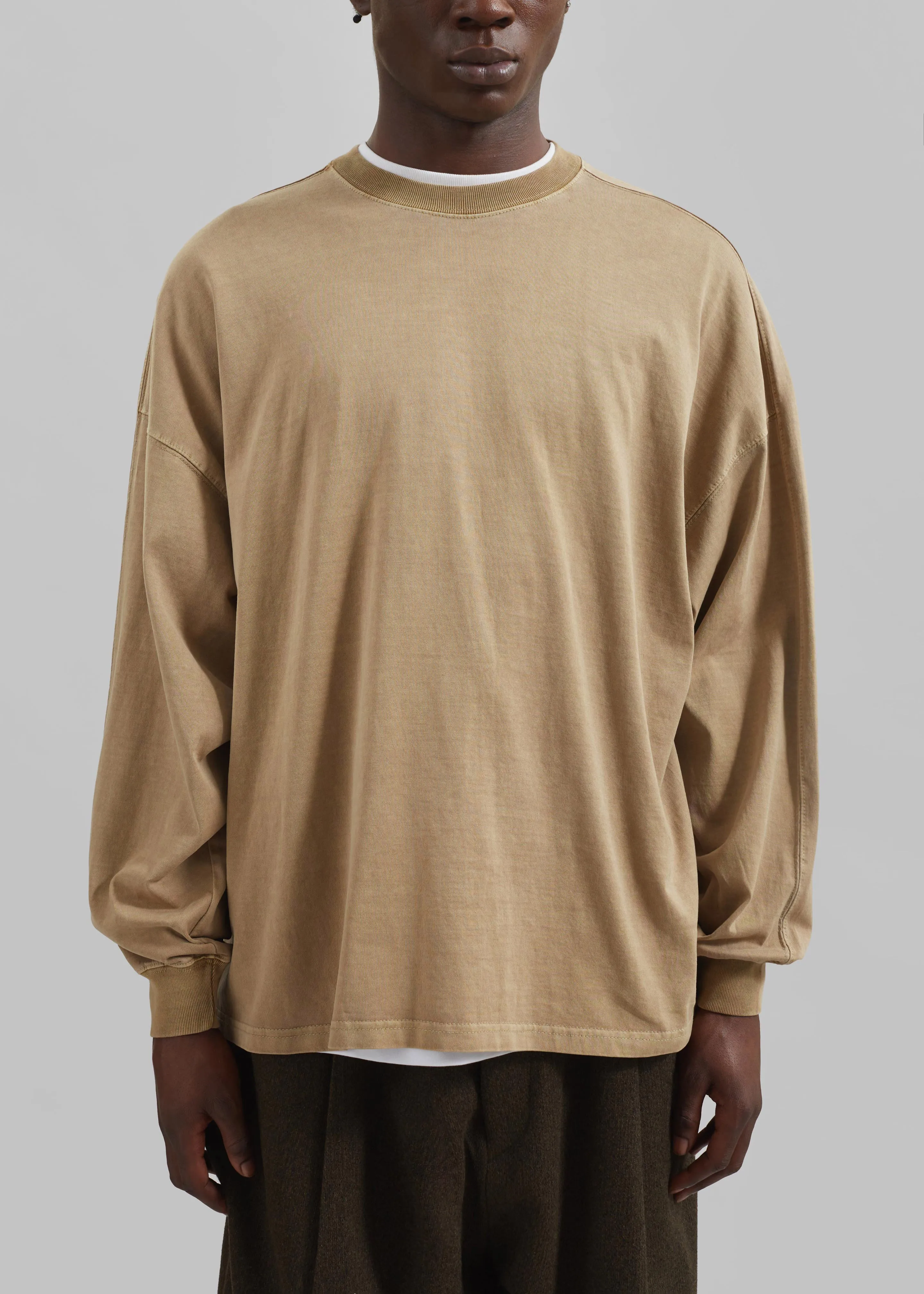 Collins Long Sleeve Tee - Camel sold by Frankie Shop product image thumbnail 4