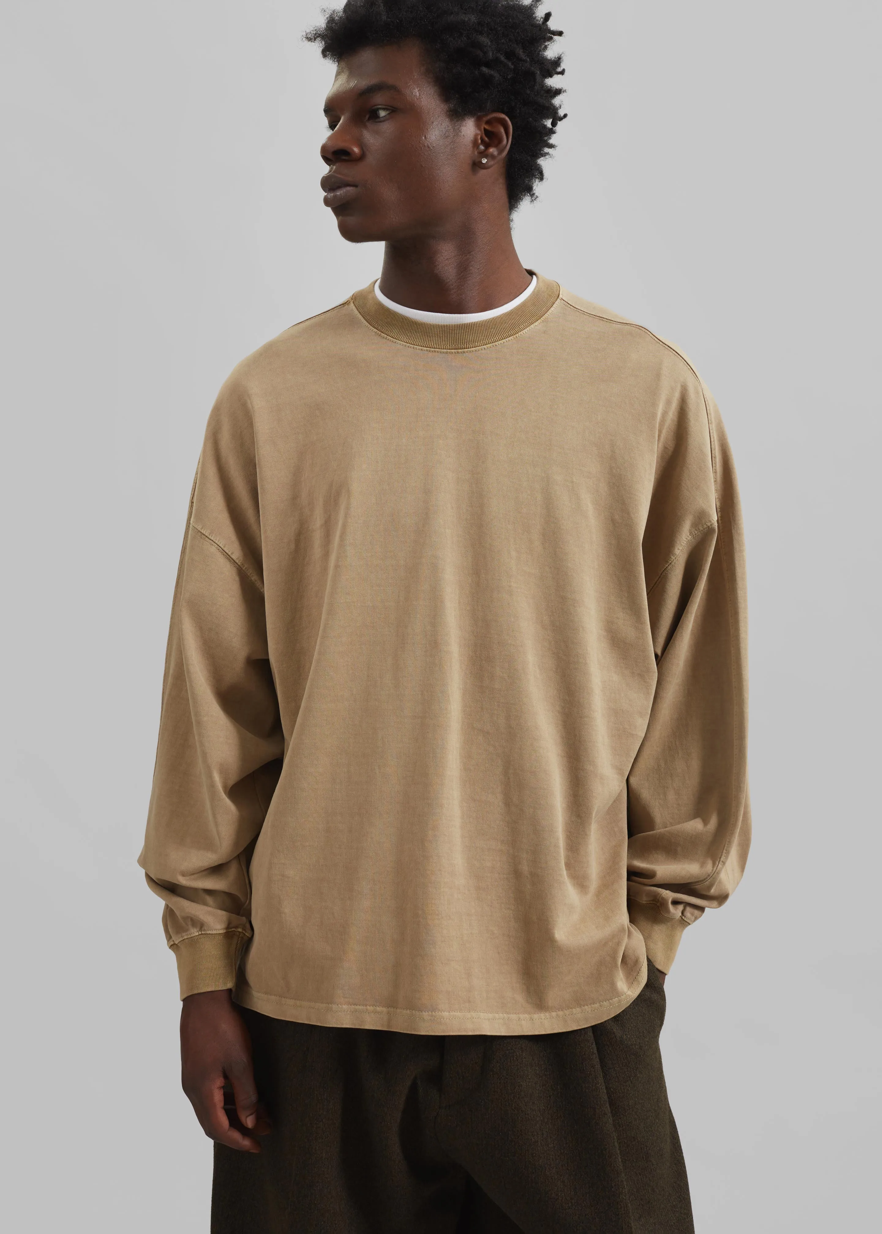 Collins Long Sleeve Tee - Camel sold by Frankie Shop