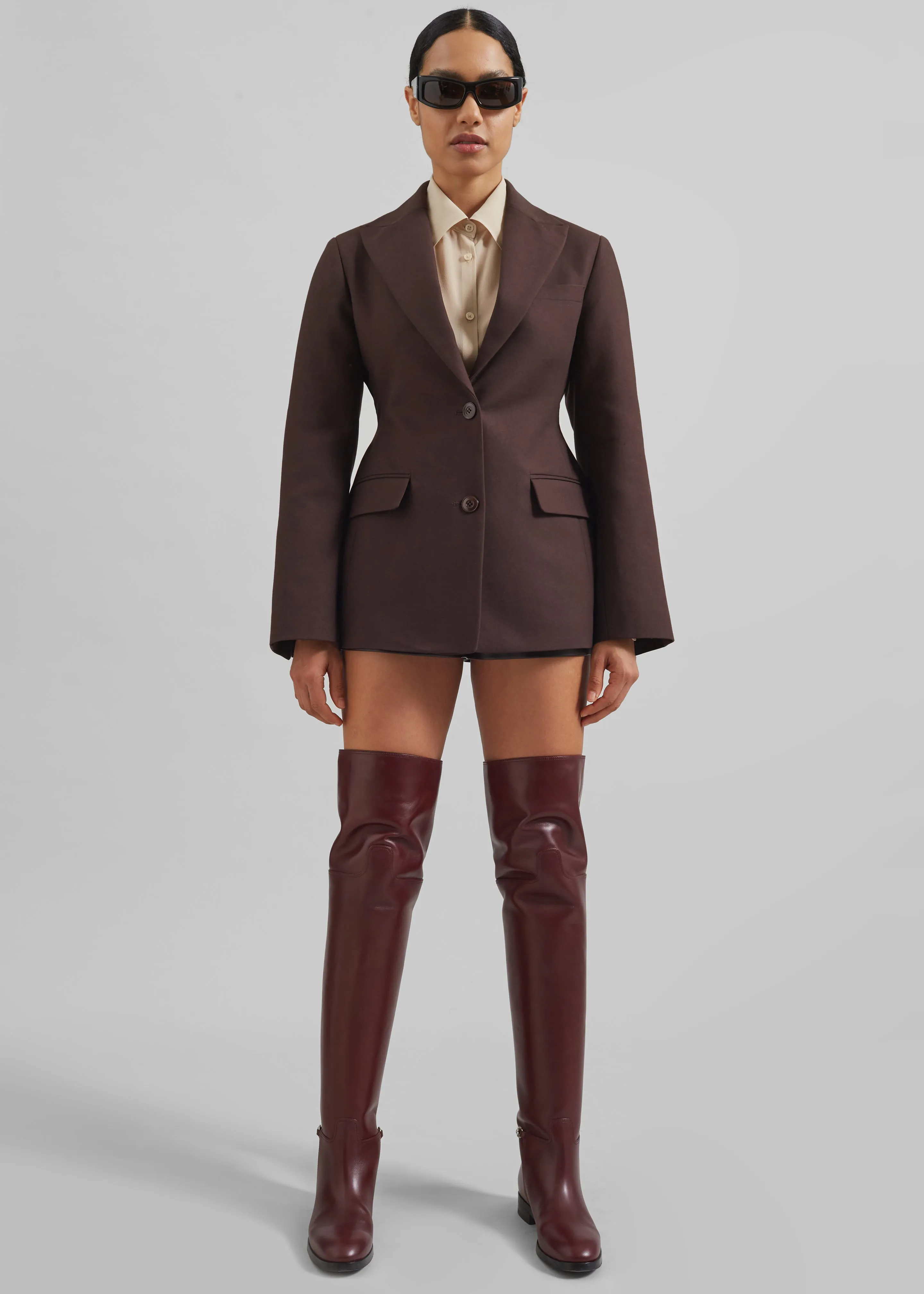 Colette Hourglass Blazer - Dark Brown sold by Frankie Shop product image thumbnail 2