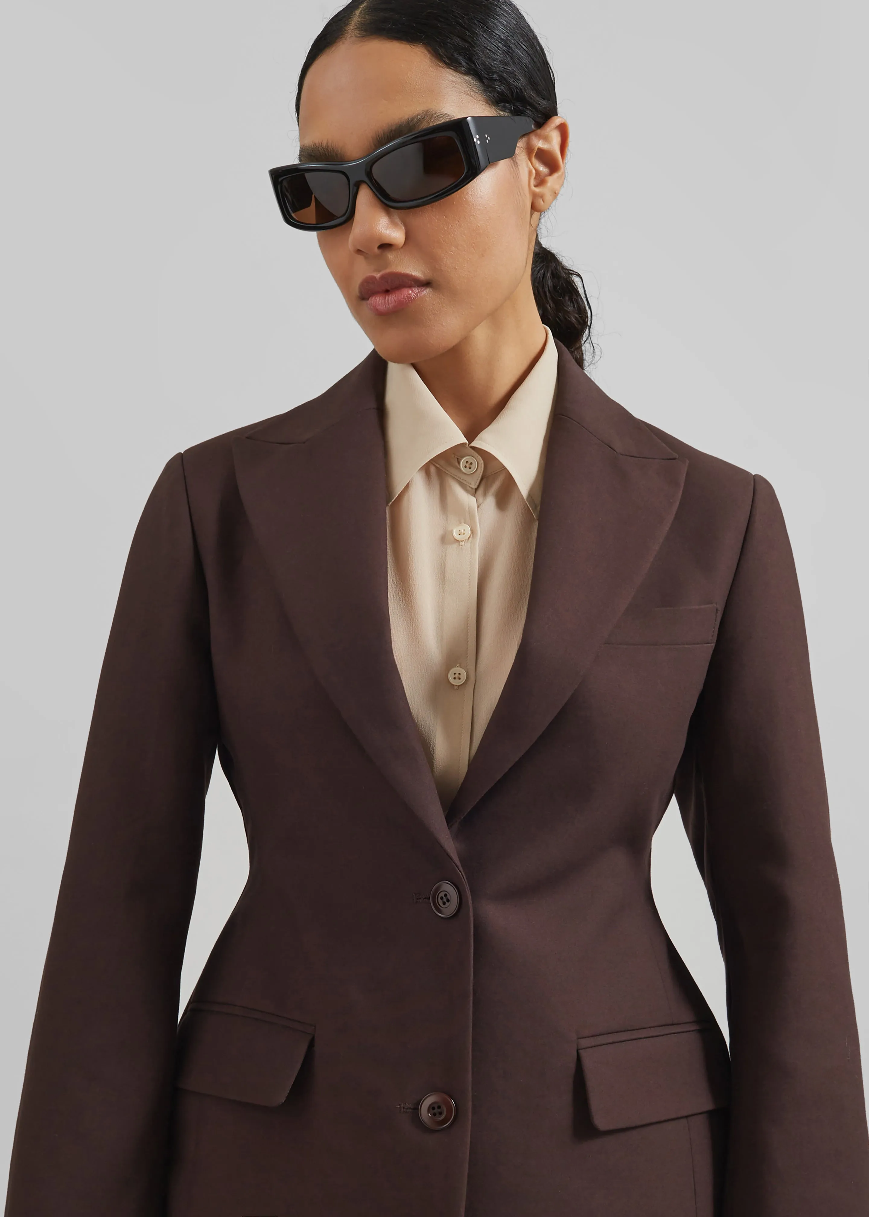 Colette Hourglass Blazer - Dark Brown sold by Frankie Shop product image thumbnail 4