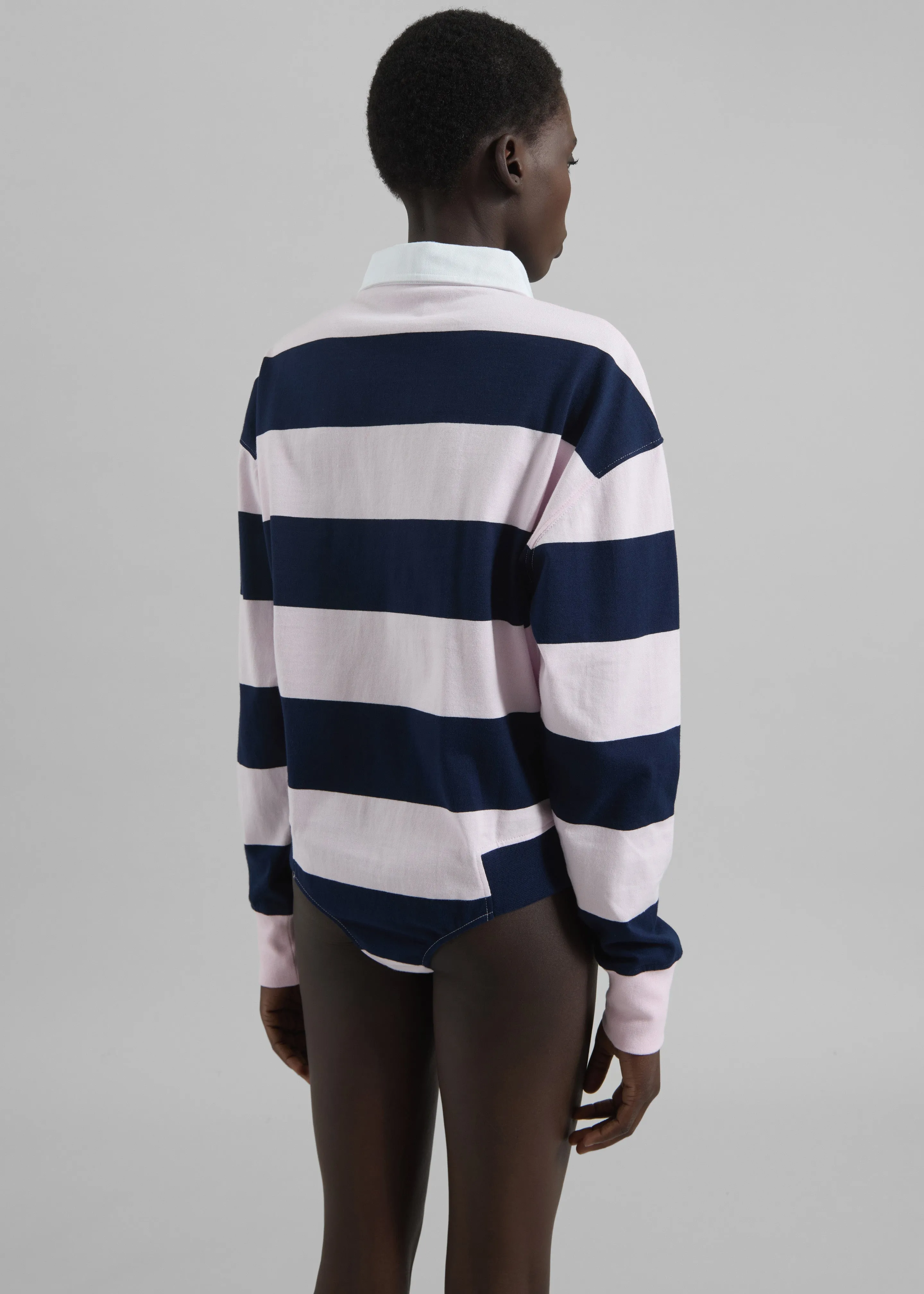 Coperni Striped Long Sleeve Polo Body - Pink/Blue sold by Frankie Shop product image thumbnail 5