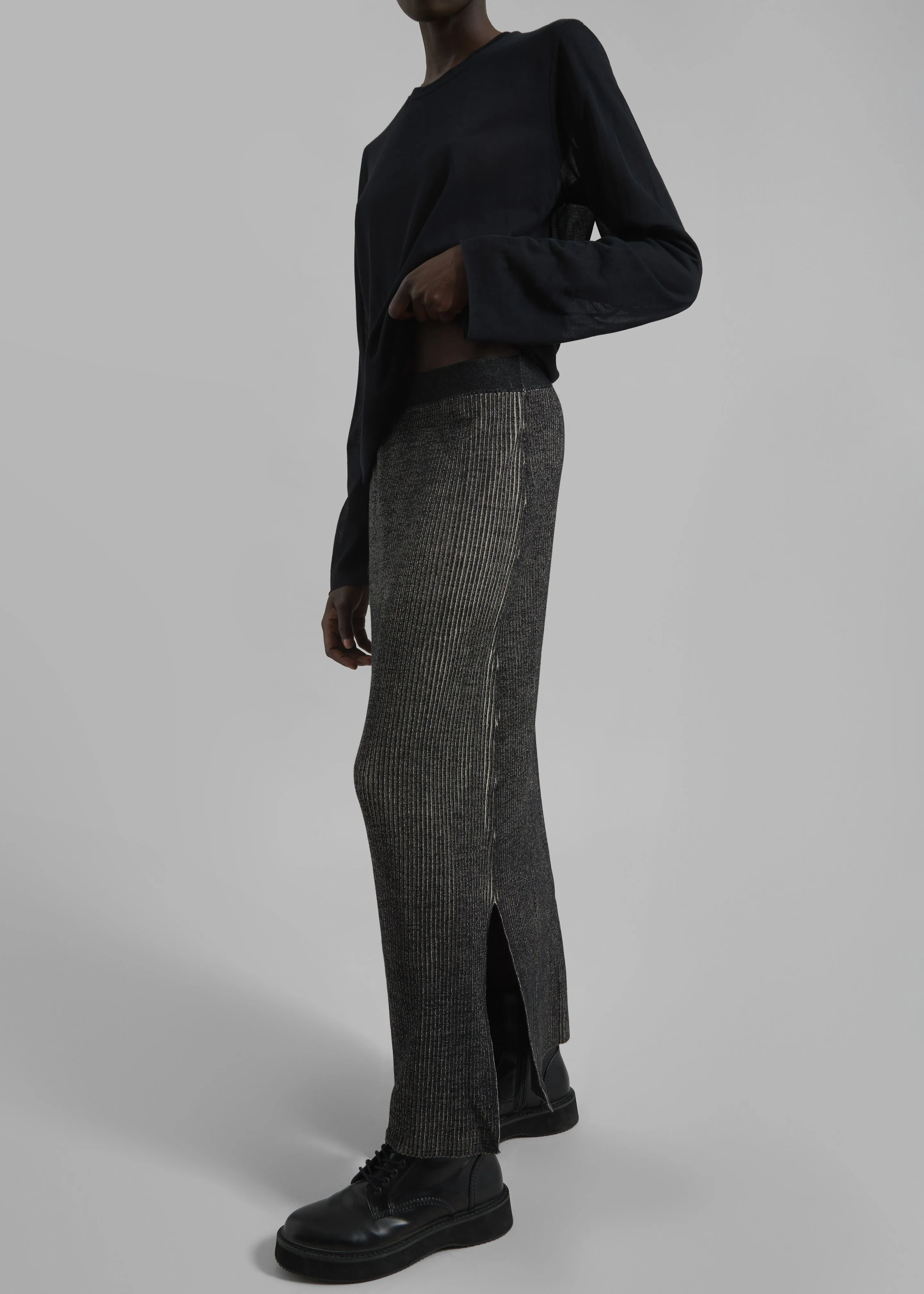 Samsøe Samsøe Sacheryl Skirt - Black Melange sold by Frankie Shop product image thumbnail 2