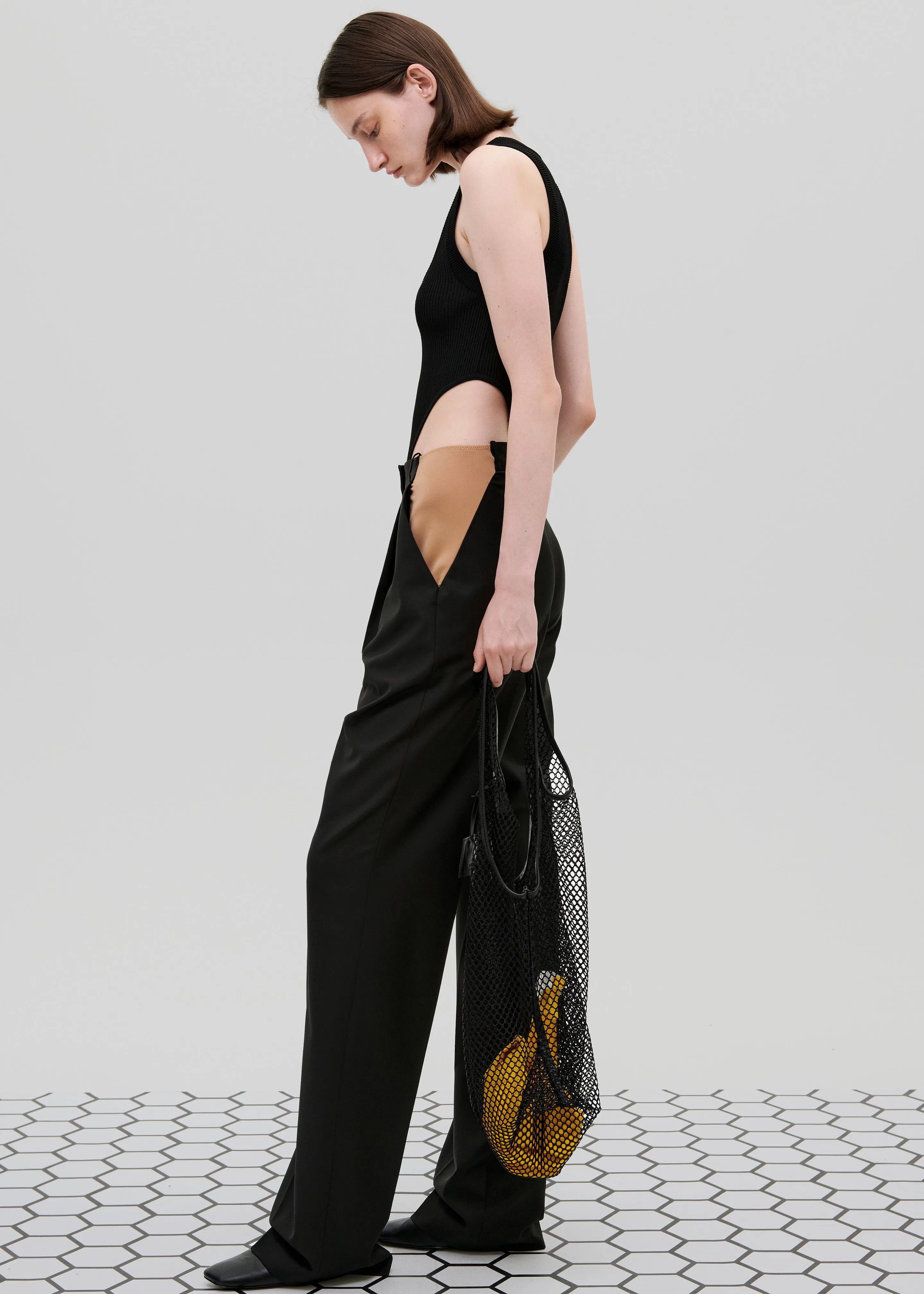 Bevza Honeycomb Tank Tote - Black sold by Frankie Shop product image thumbnail 3