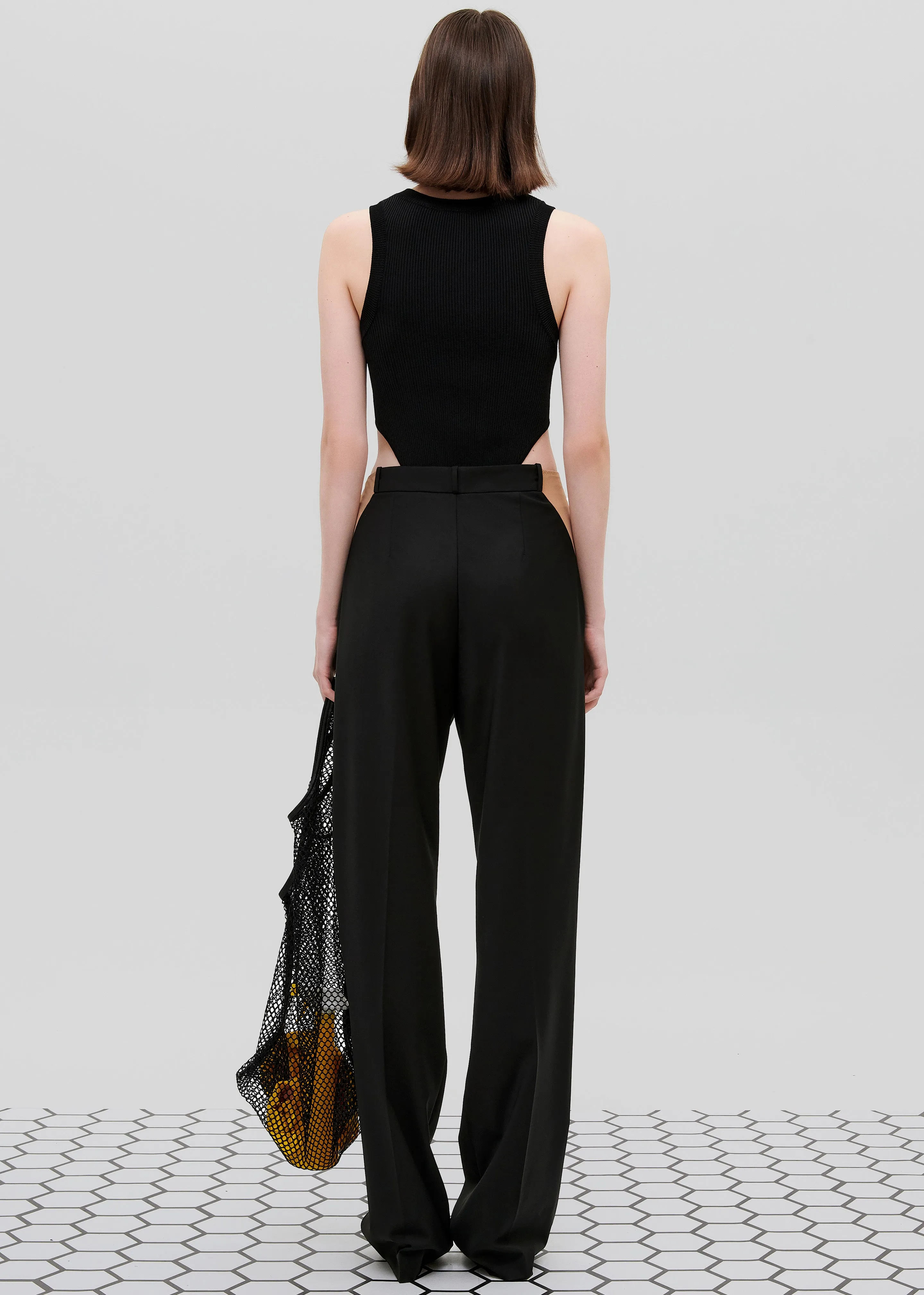 Bevza Honeycomb Tank Tote - Black sold by Frankie Shop product image thumbnail 4