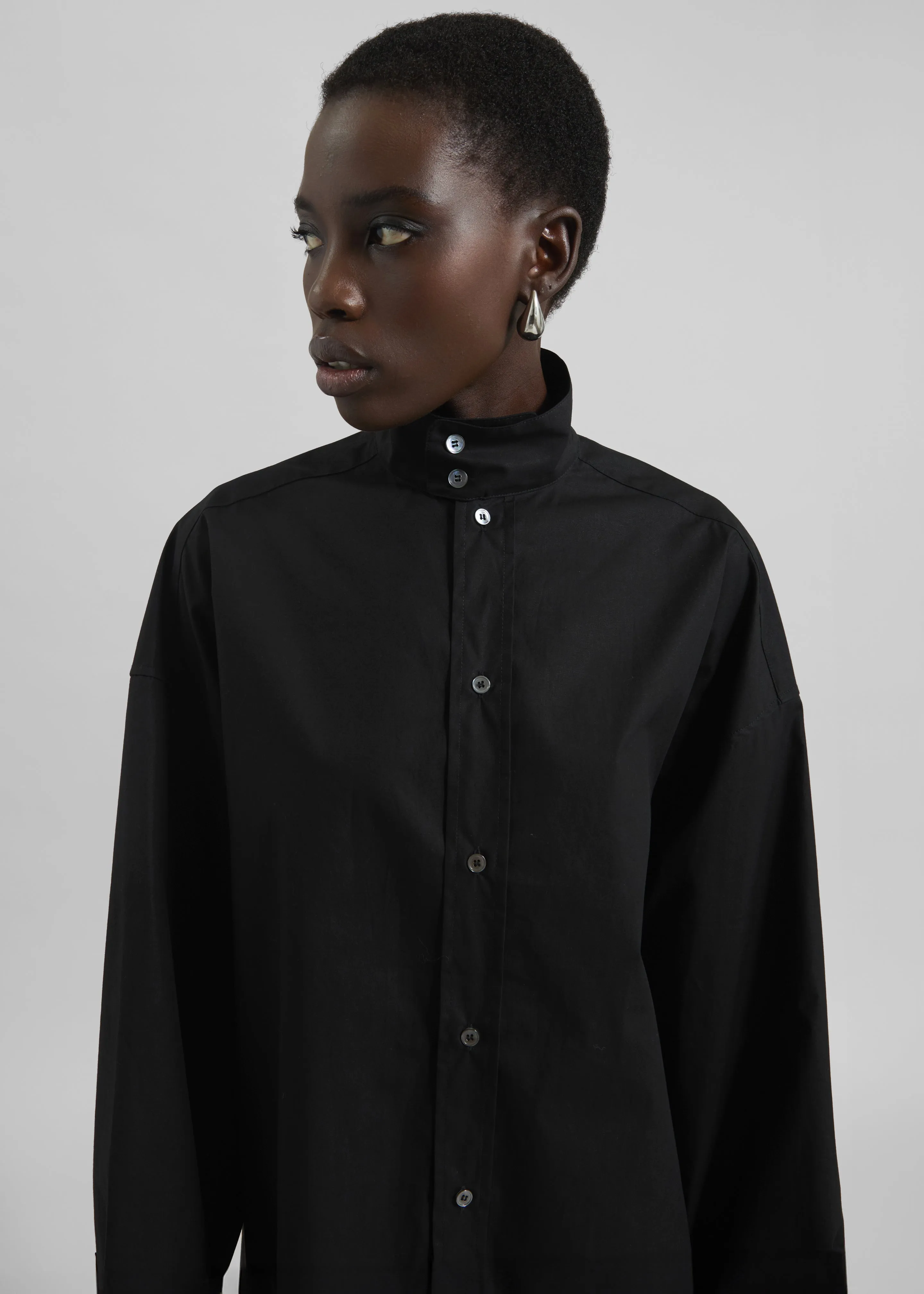 Riken Oversized Shirt - Black sold by Frankie Shop product image thumbnail 5