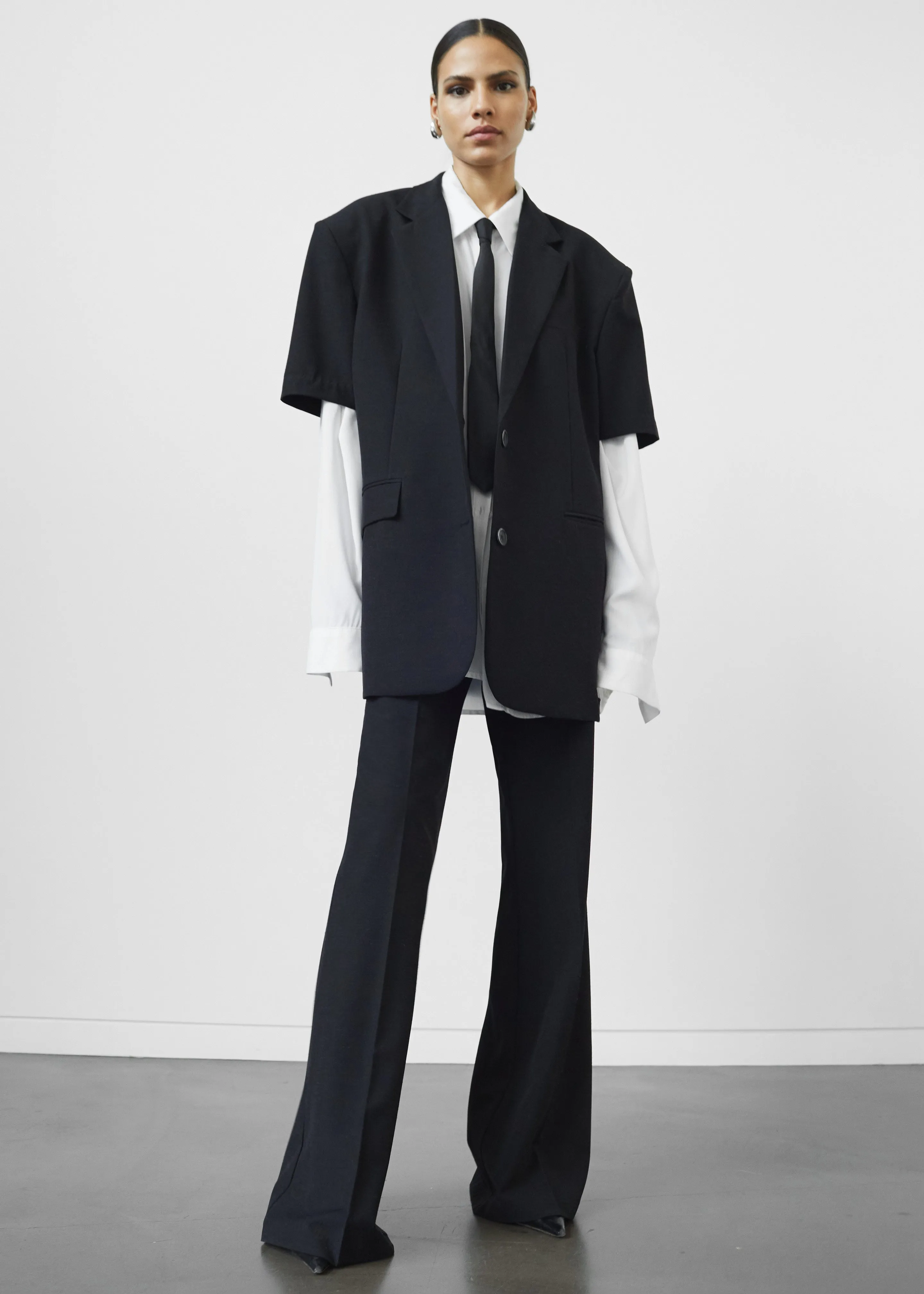 Maisie Bootcut Twill Pants - Black sold by Frankie Shop product image thumbnail 4