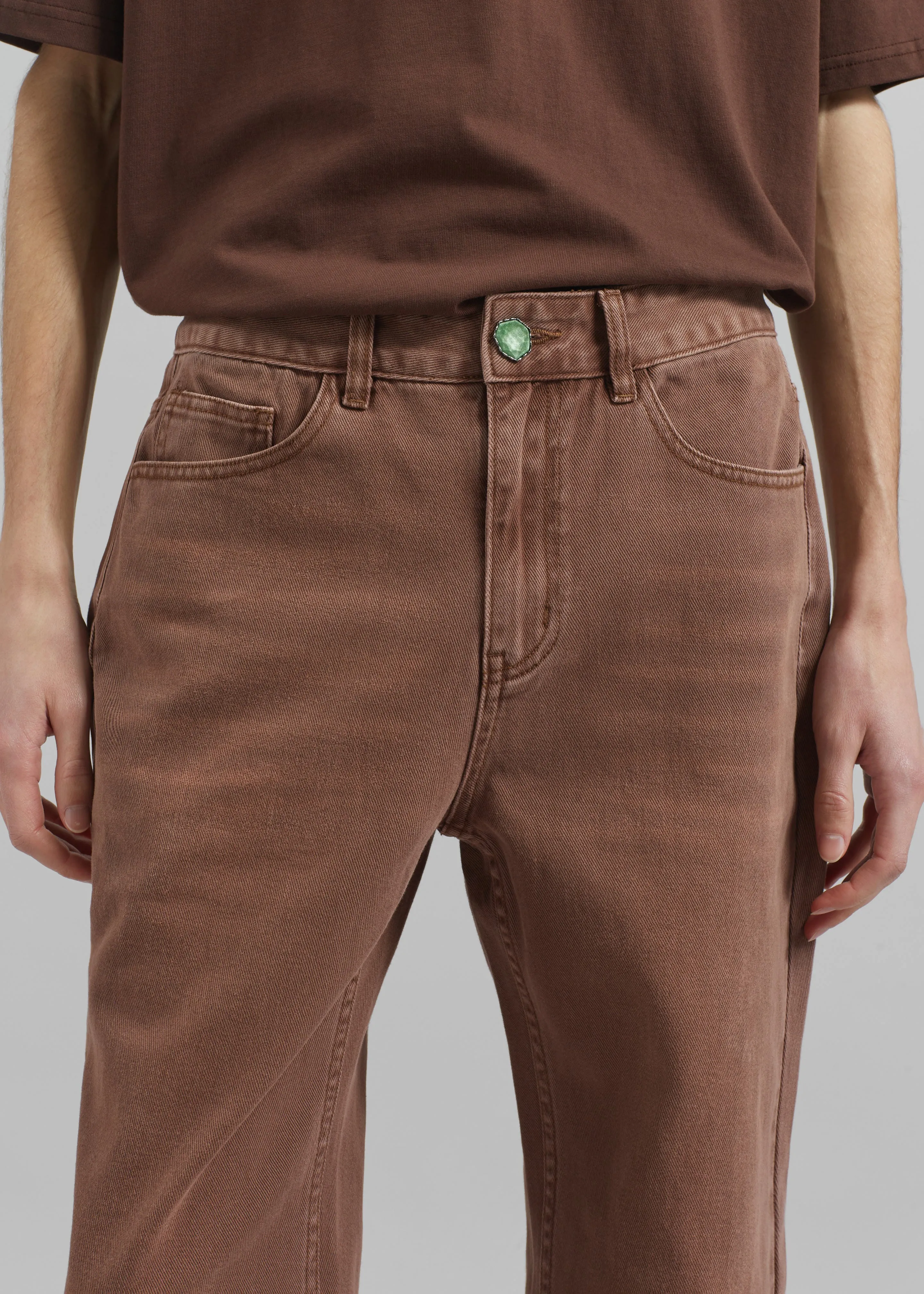 Pieces Uniques Le Jean Jamal - Brown sold by Frankie Shop product image thumbnail 3