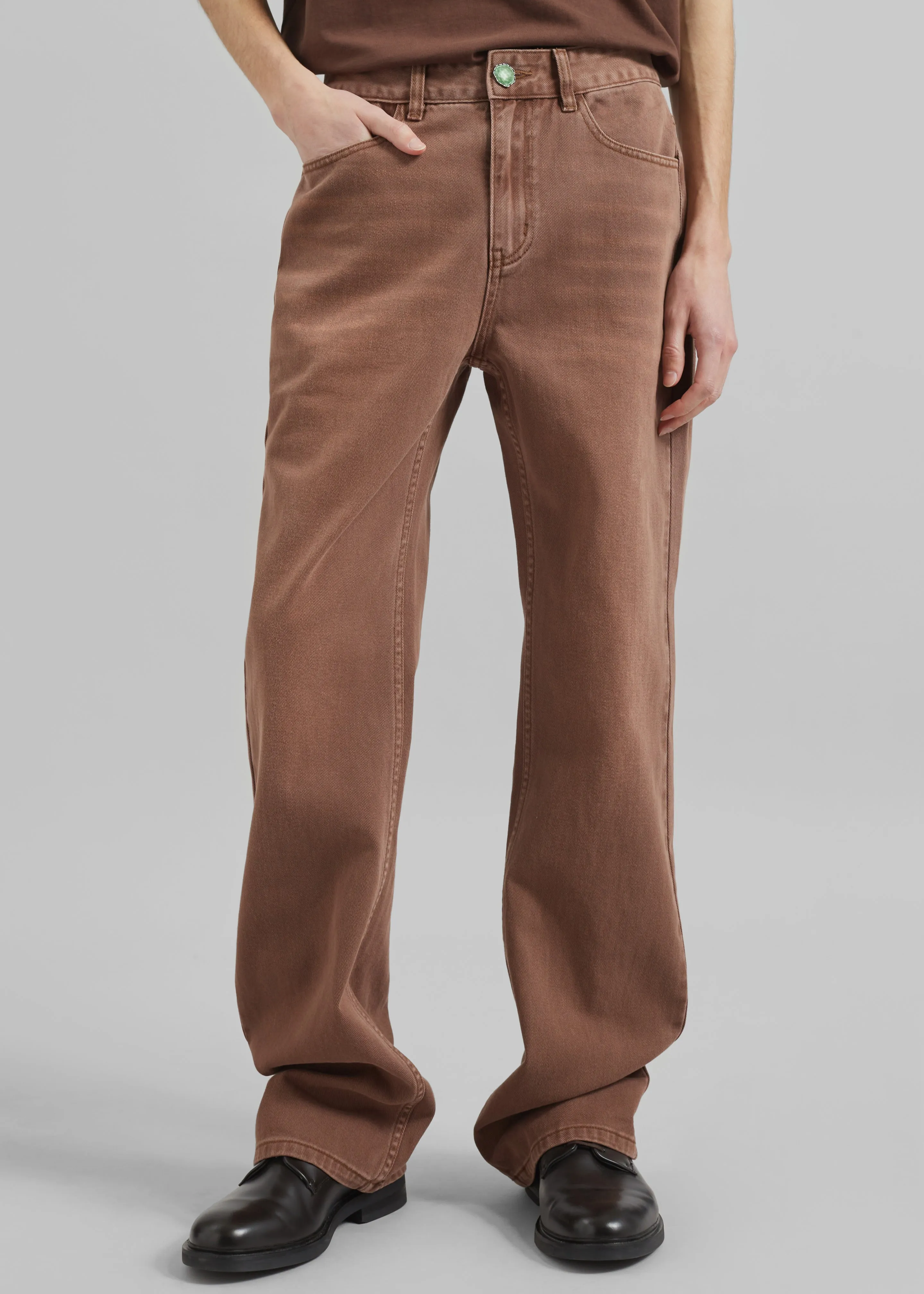 Pieces Uniques Le Jean Jamal - Brown sold by Frankie Shop