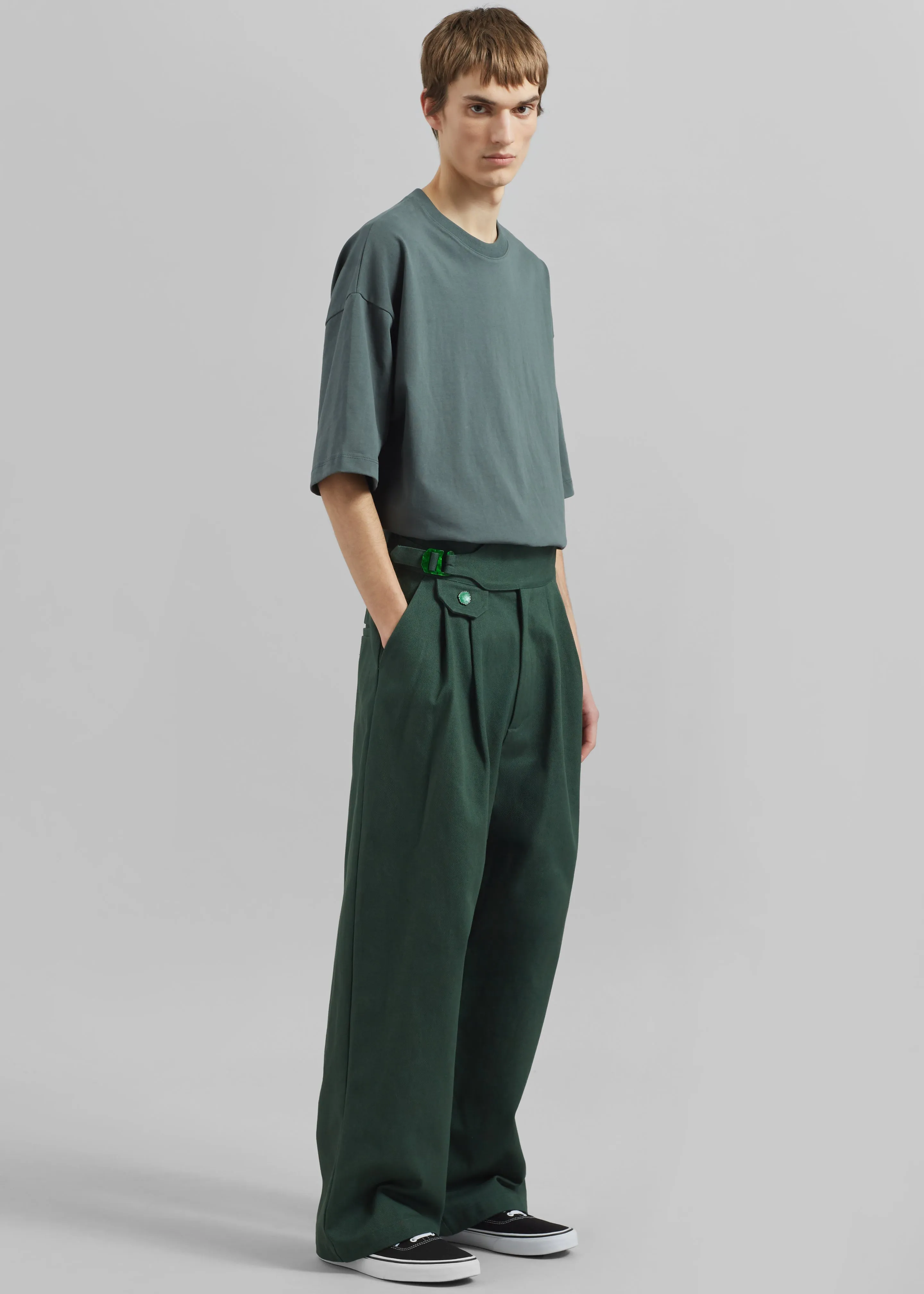 Pieces Uniques Le Pantalon Gurka - Green sold by Frankie Shop product image thumbnail 3