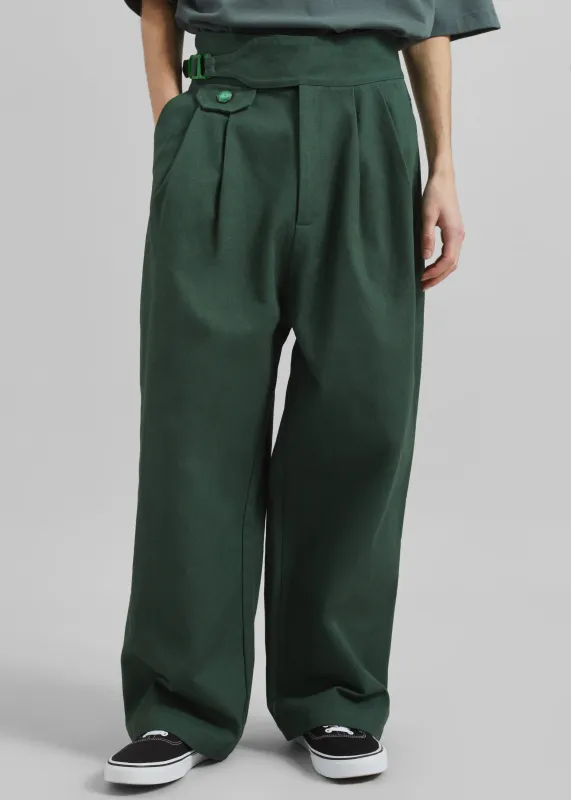 Pieces Uniques Le Pantalon Gurka - Green made by Frankie Shop