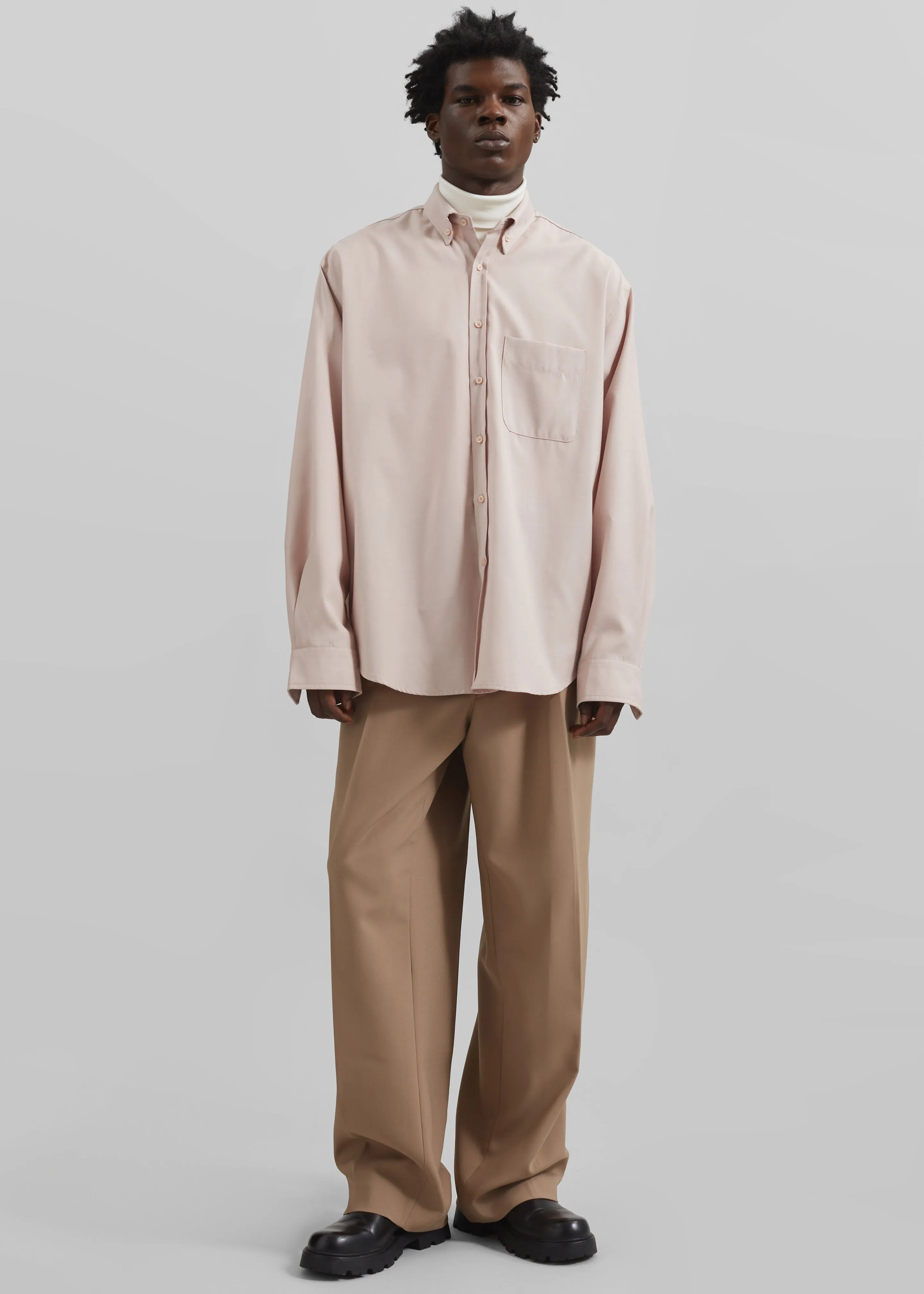 Mason Button Up Shirt - Light Peach sold by Frankie Shop product image thumbnail 2