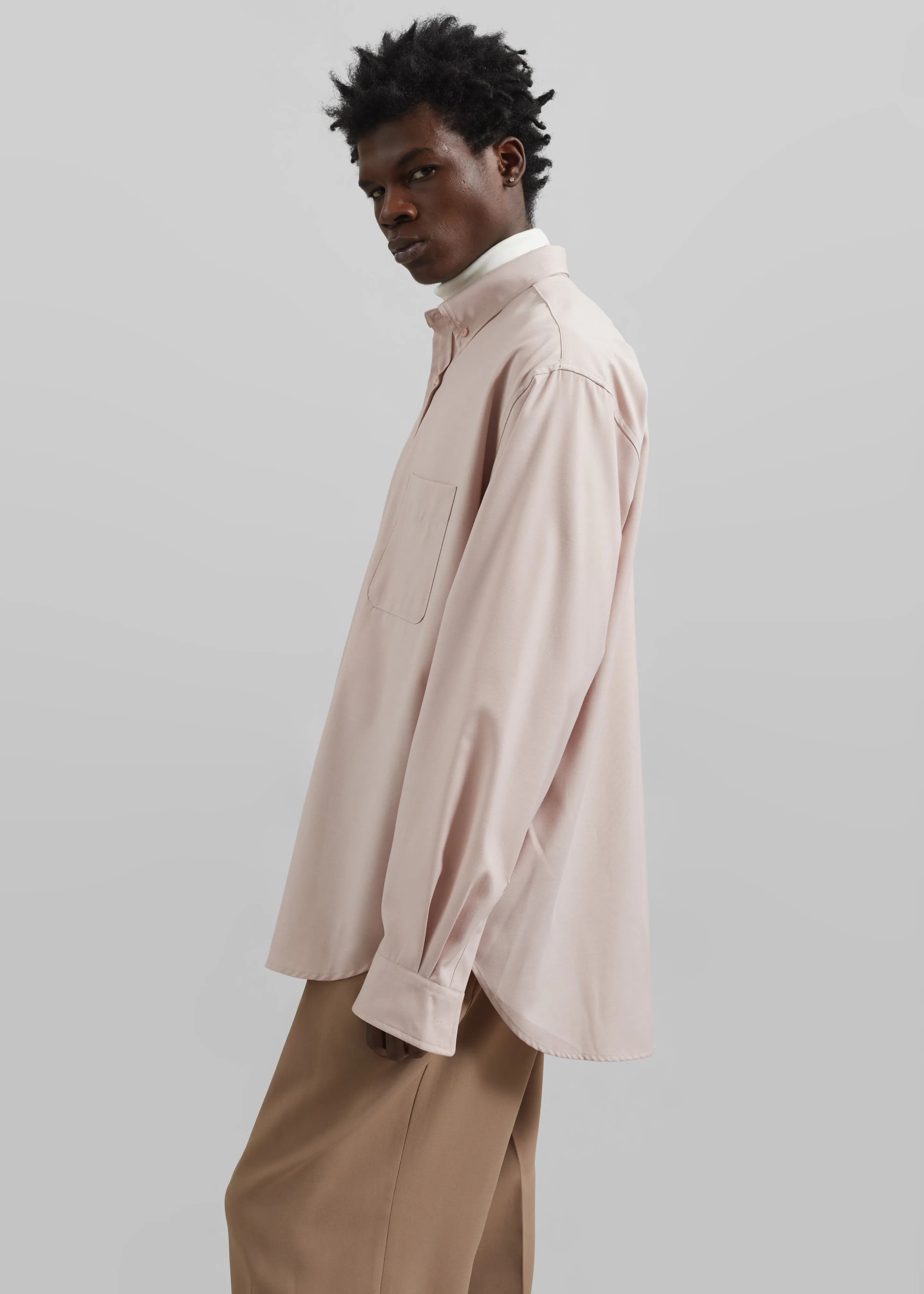 Mason Button Up Shirt - Light Peach sold by Frankie Shop product image thumbnail 4