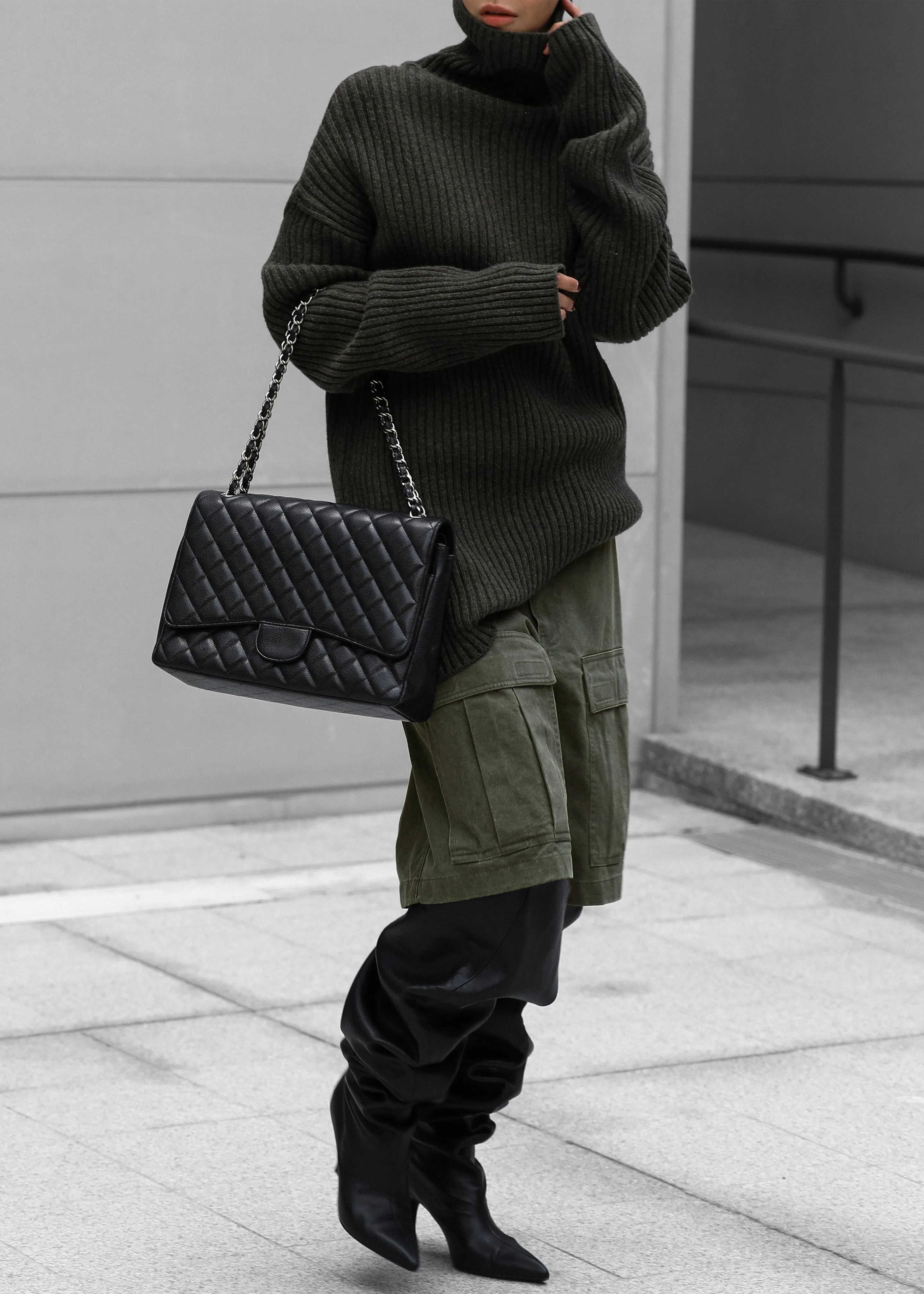 Alder Cargo Bermuda Shorts - Khaki sold by Frankie Shop product image thumbnail 2