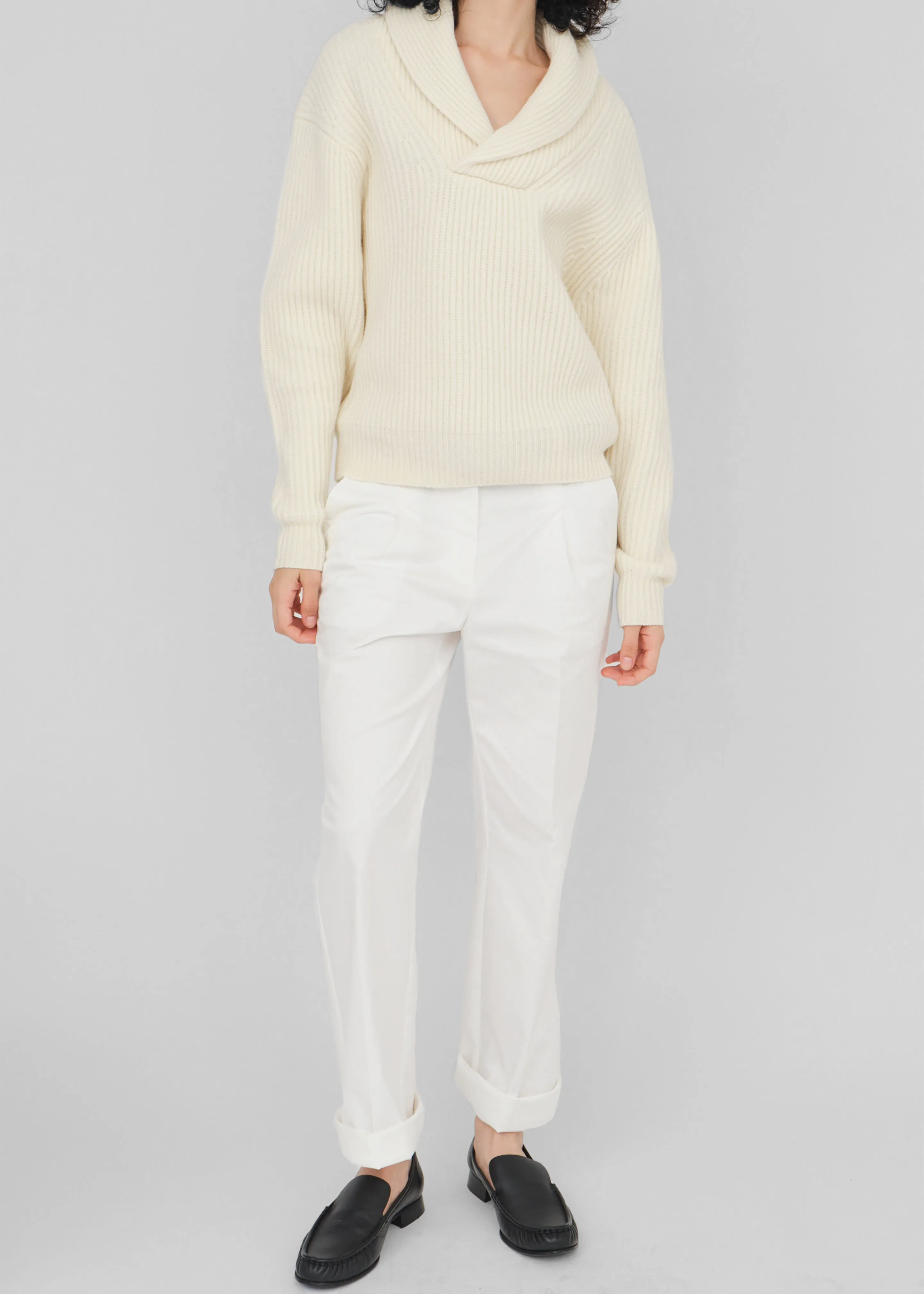 The Garment Avelino Straight Pants - Cream sold by Frankie Shop