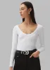 Beaufille Deep Scoop Blouse - White sold by Frankie Shop