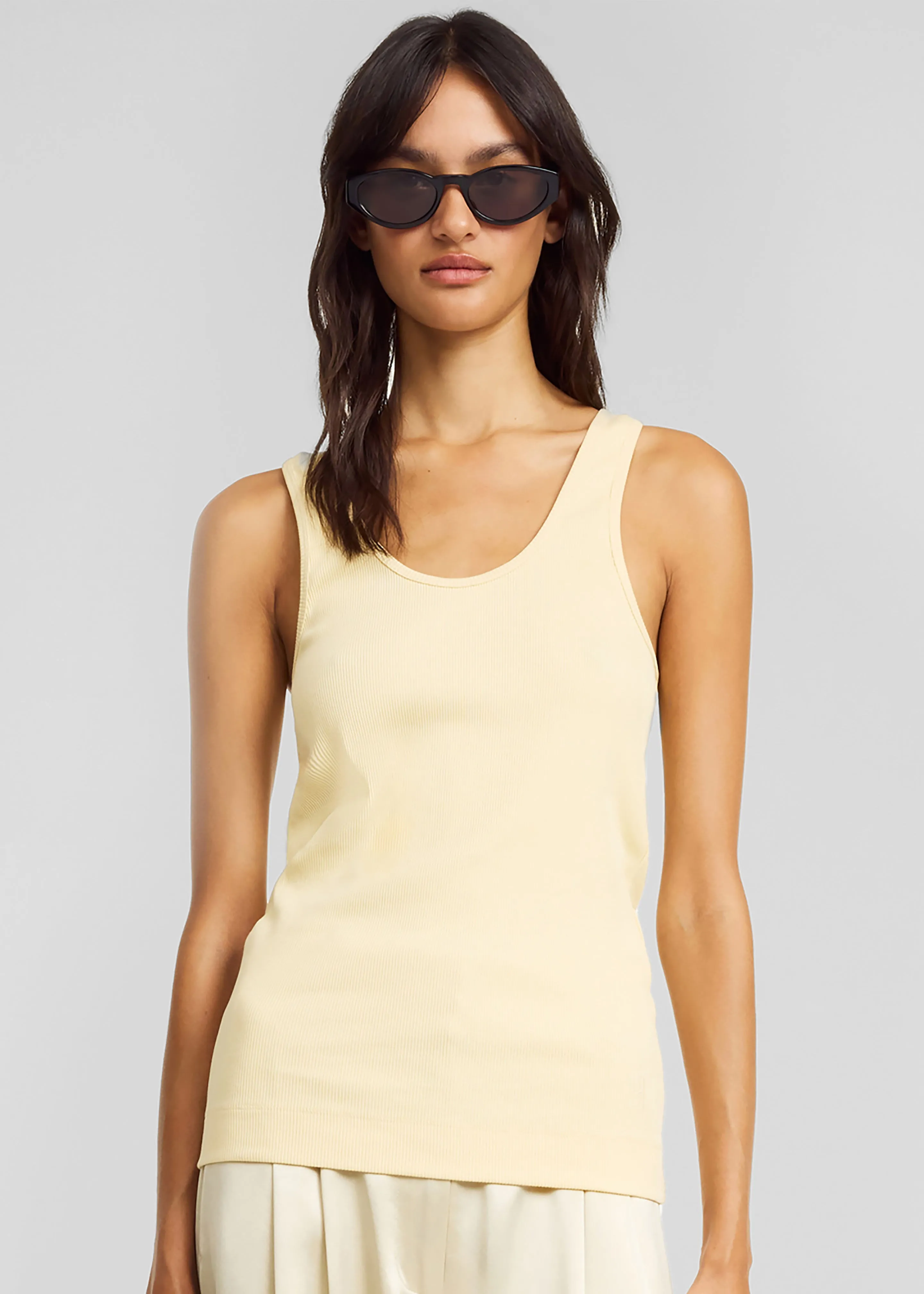 By Malene Birger Anisa Tank Top - Sea Mist sold by Frankie Shop