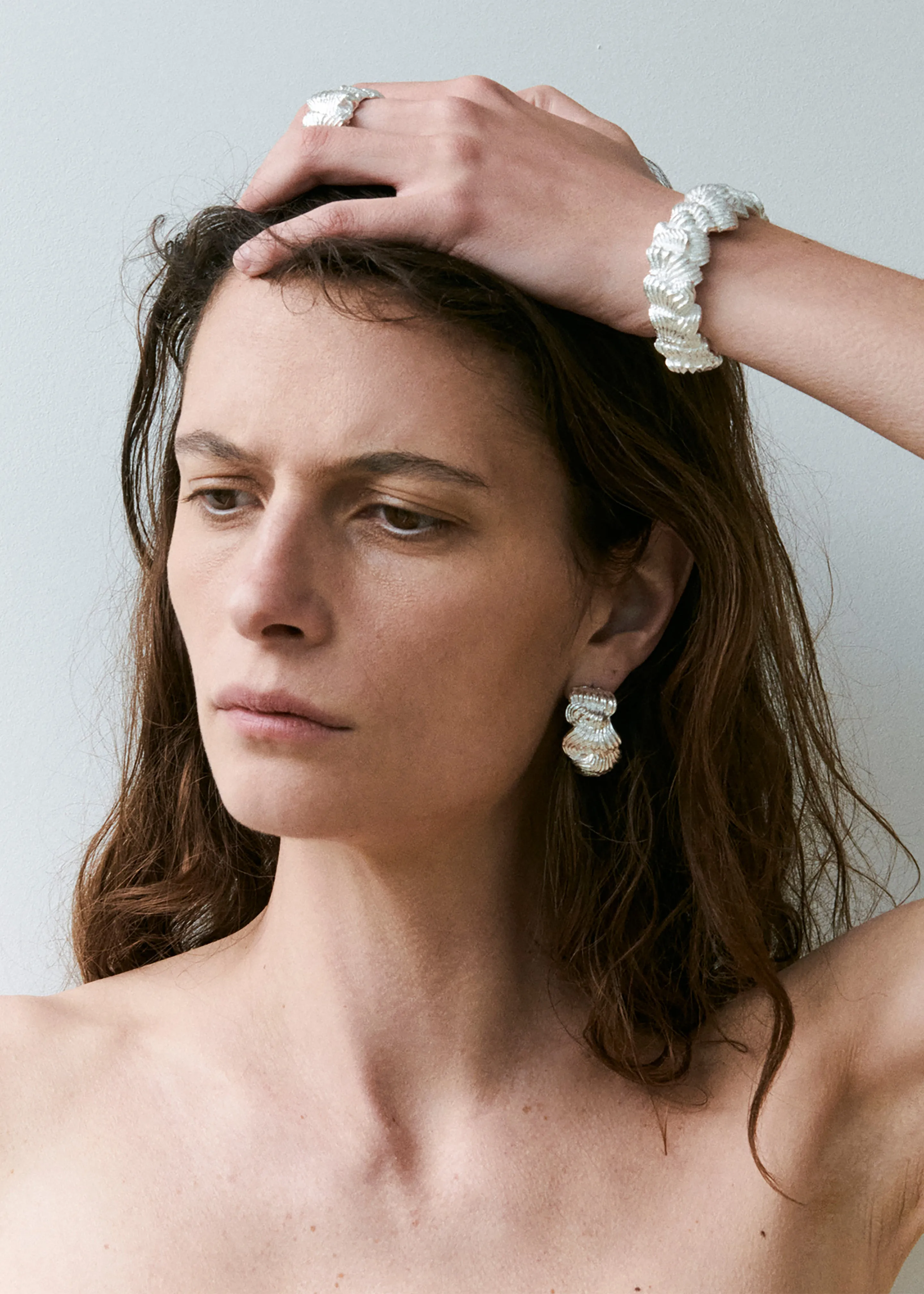 Completedworks Buttercream Earrings - Silver sold by Frankie Shop product image thumbnail 4