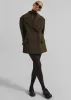 Althorp Wool Peacoat - Khaki Brown sold by Frankie Shop