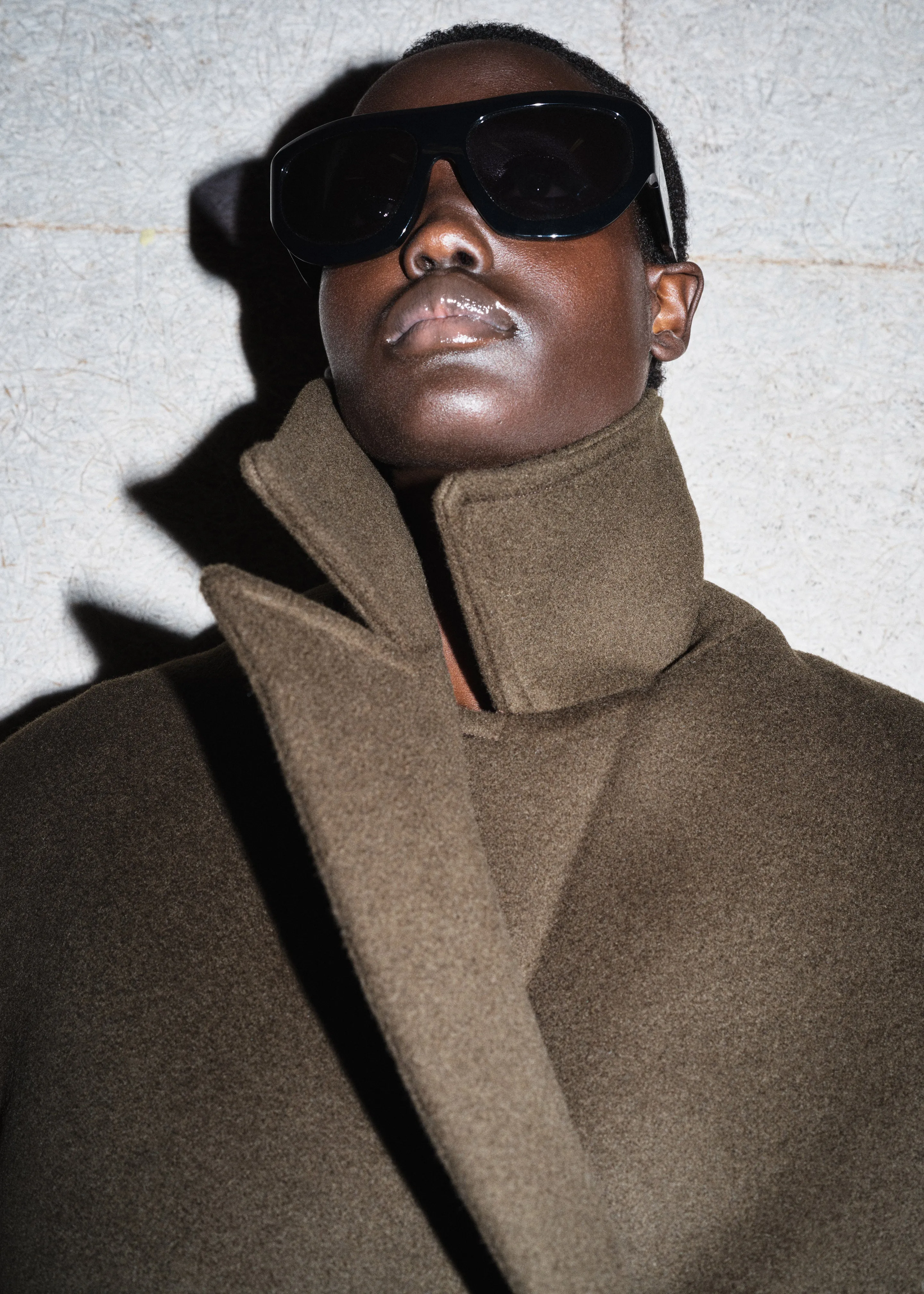 Althorp Wool Peacoat - Khaki Brown sold by Frankie Shop product image thumbnail 4