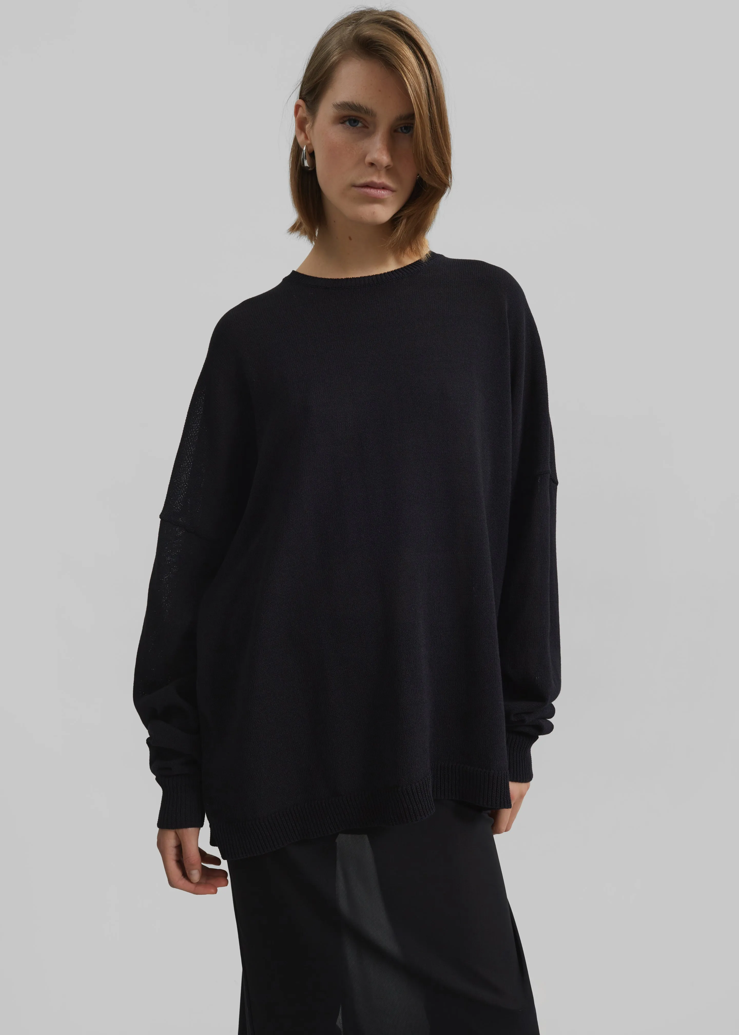 Basel Crew Neck Sweater - Black sold by Frankie Shop product image thumbnail 3