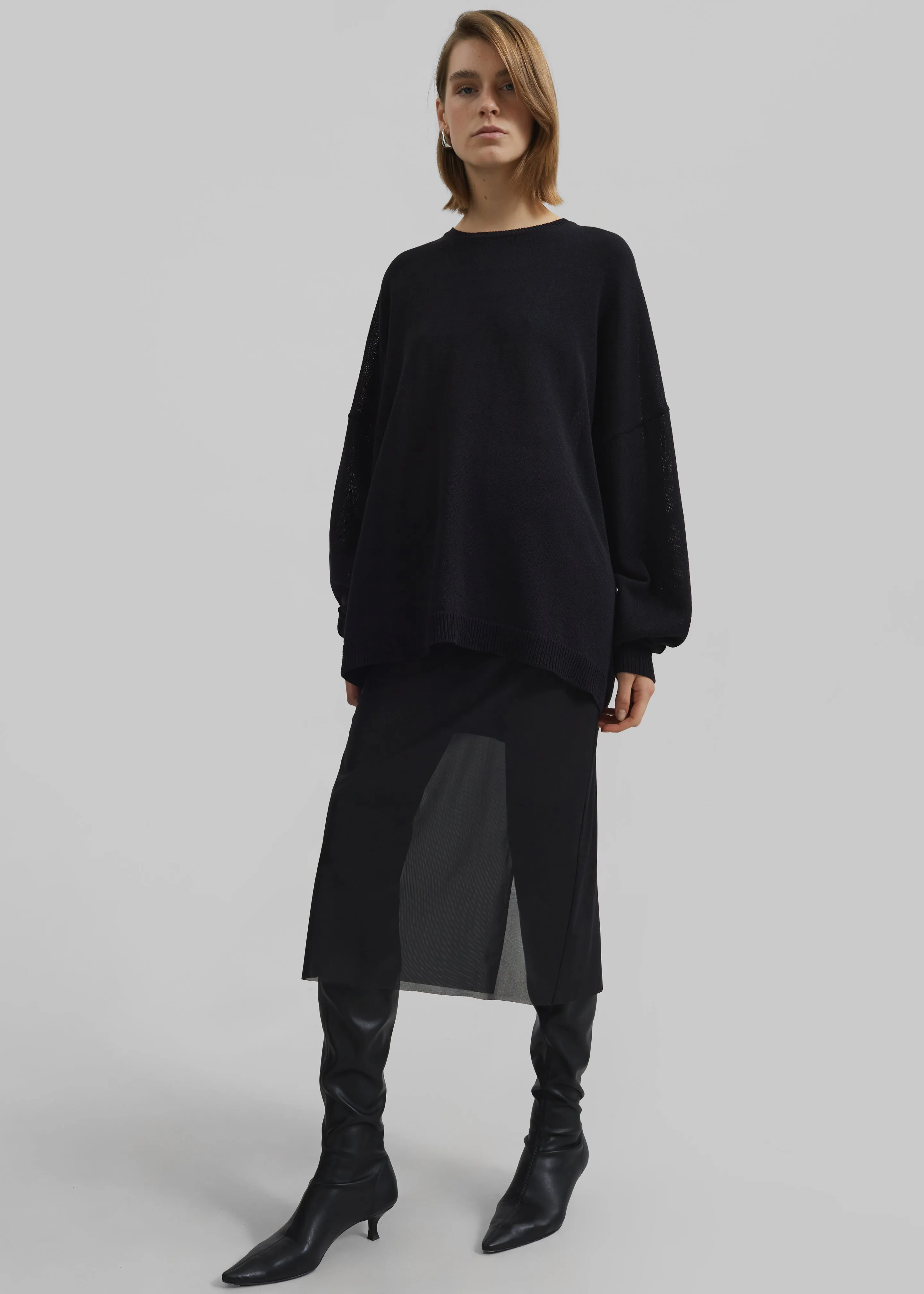 Basel Crew Neck Sweater - Black sold by Frankie Shop product image thumbnail 5