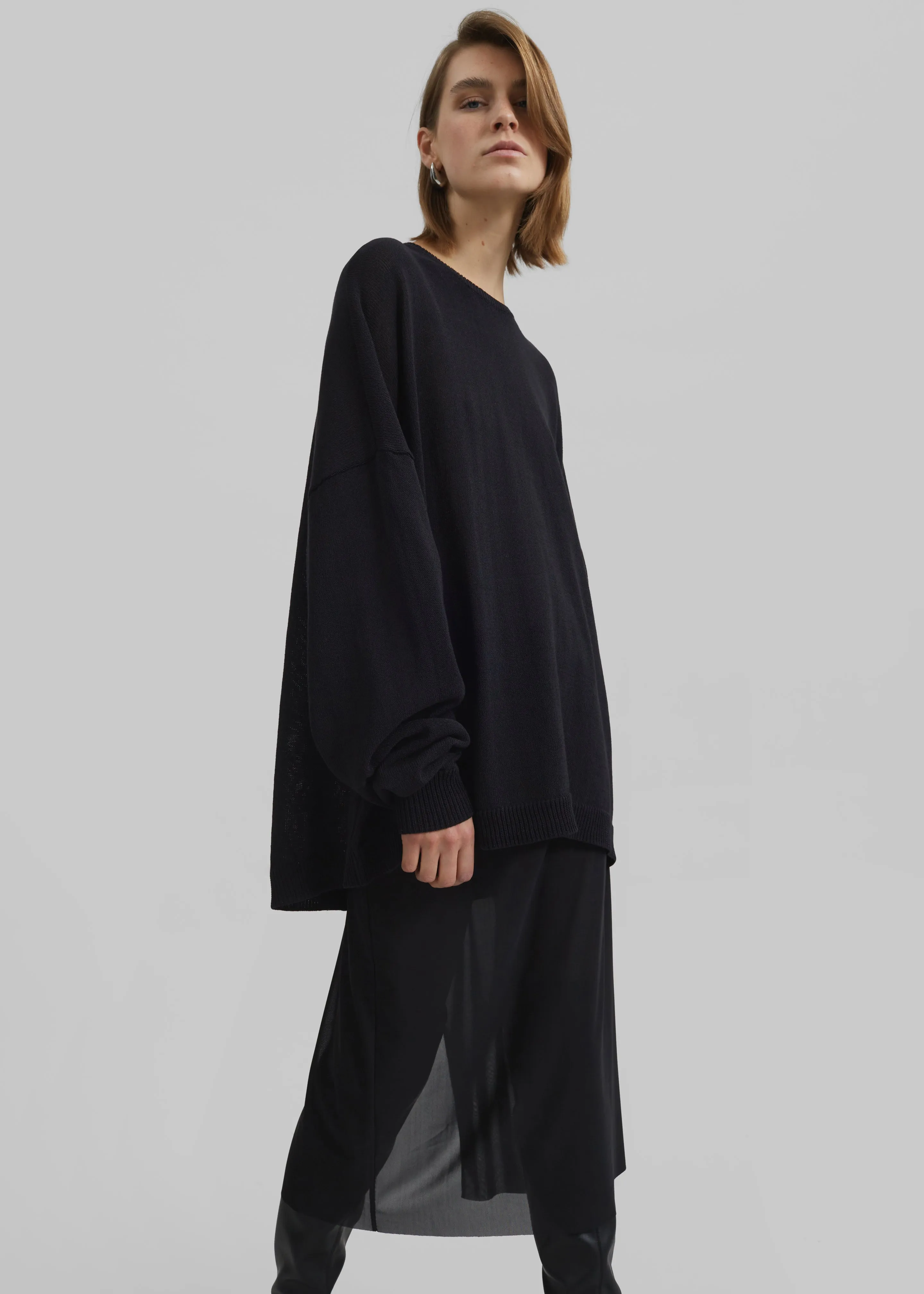 Basel Crew Neck Sweater - Black sold by Frankie Shop product image thumbnail 4