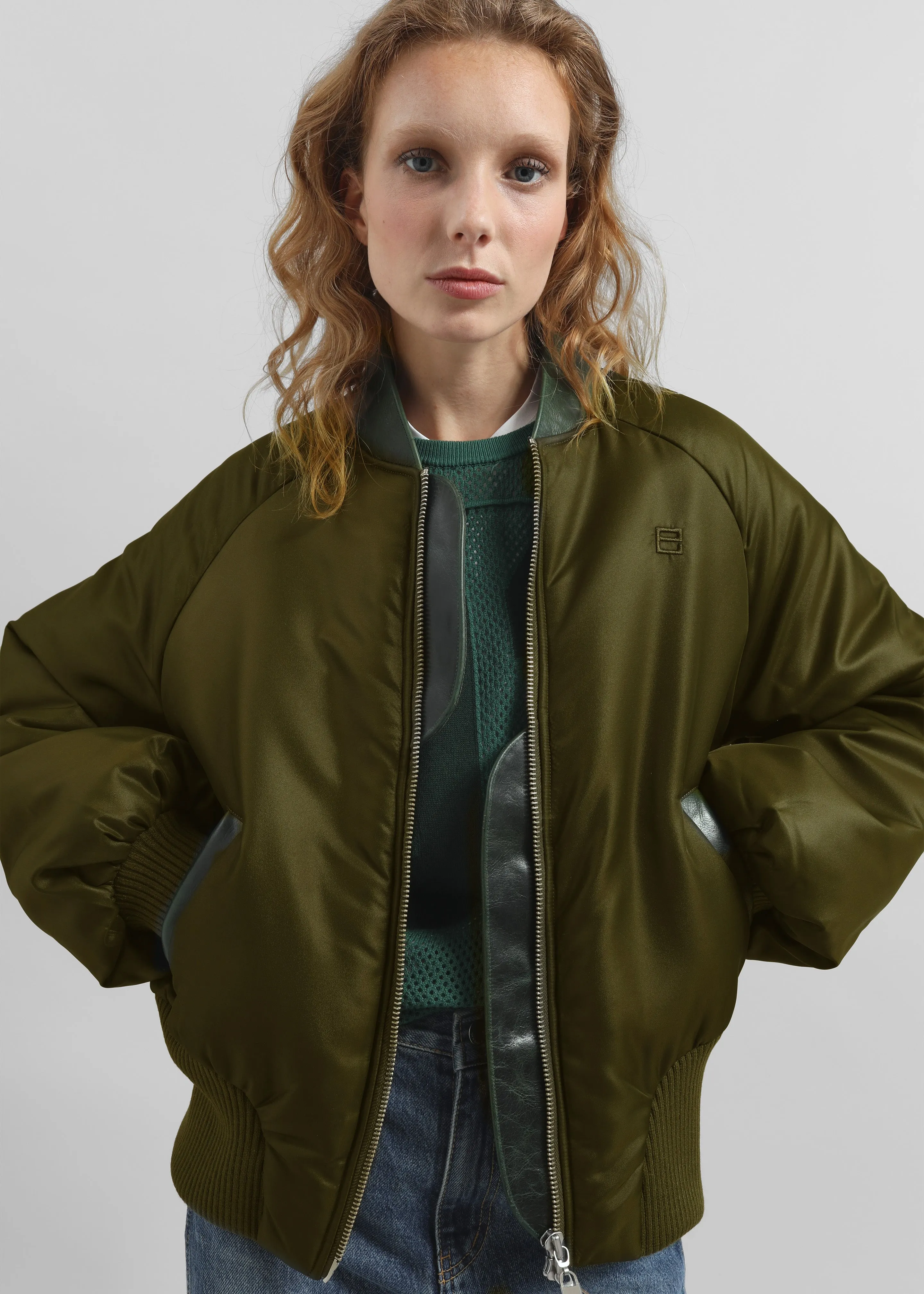 Pieces Uniques Le Bomber Nouh - Green sold by Frankie Shop product image thumbnail 3