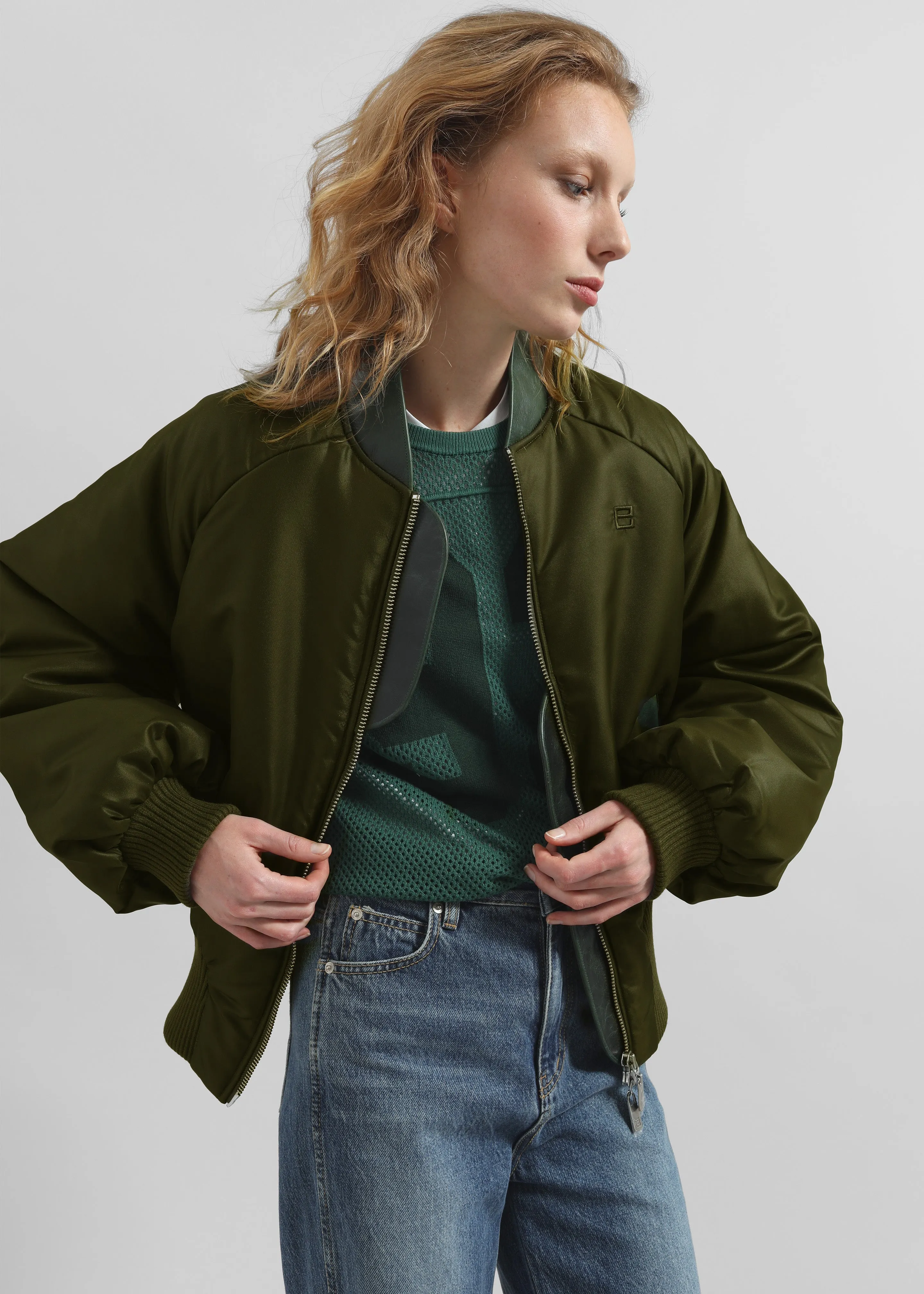Pieces Uniques Le Bomber Nouh - Green sold by Frankie Shop product image thumbnail 2