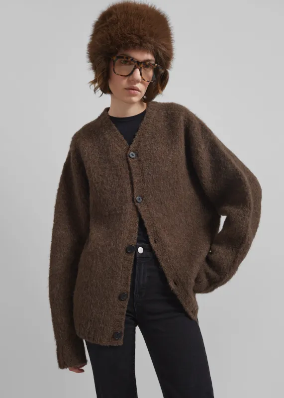 Umea Faux Fur Hat - Brown sold by Frankie Shop