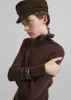 Corbet Newsboy Cap - Brown sold by Frankie Shop