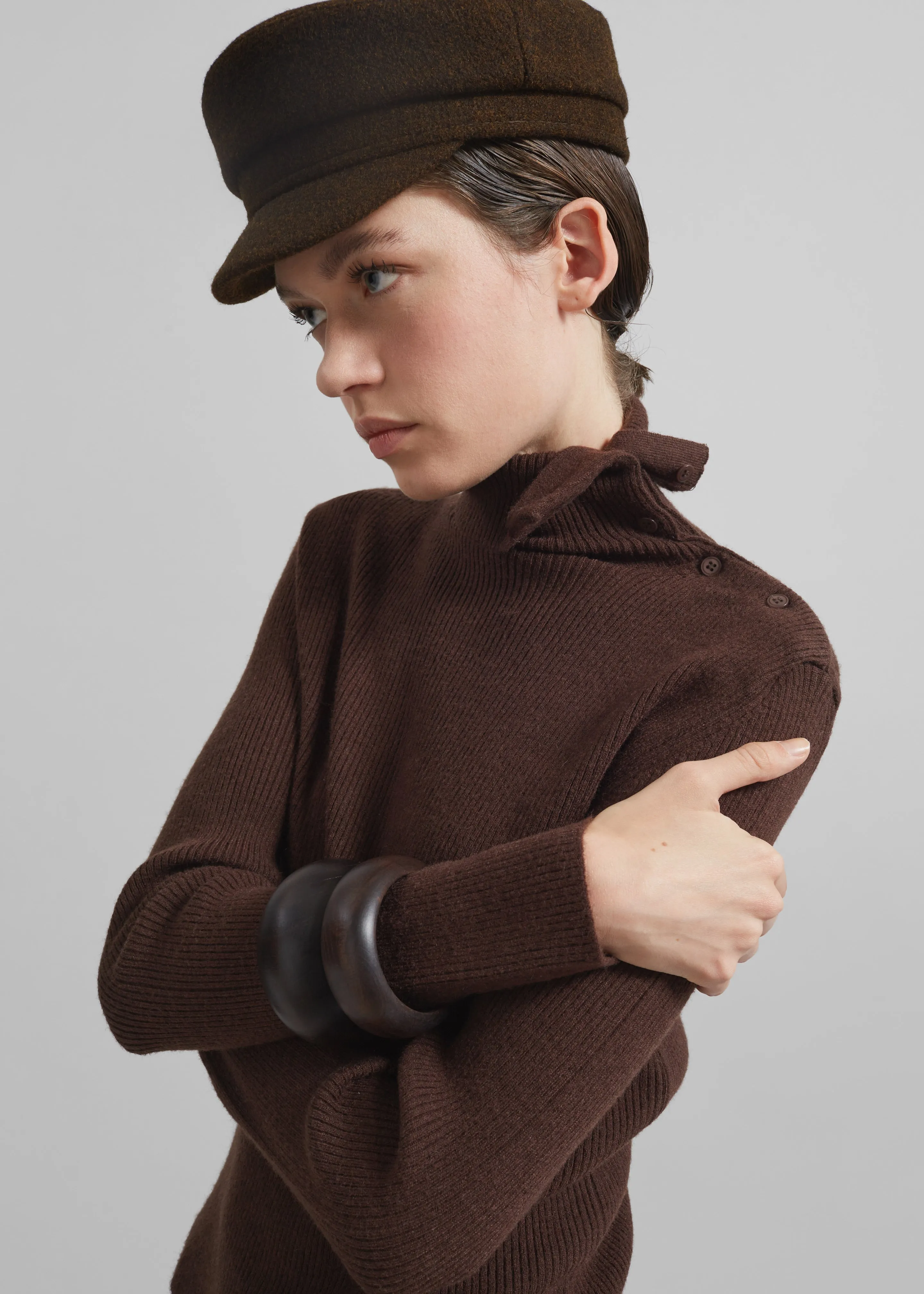Corbet Newsboy Cap - Brown sold by Frankie Shop product image thumbnail 2