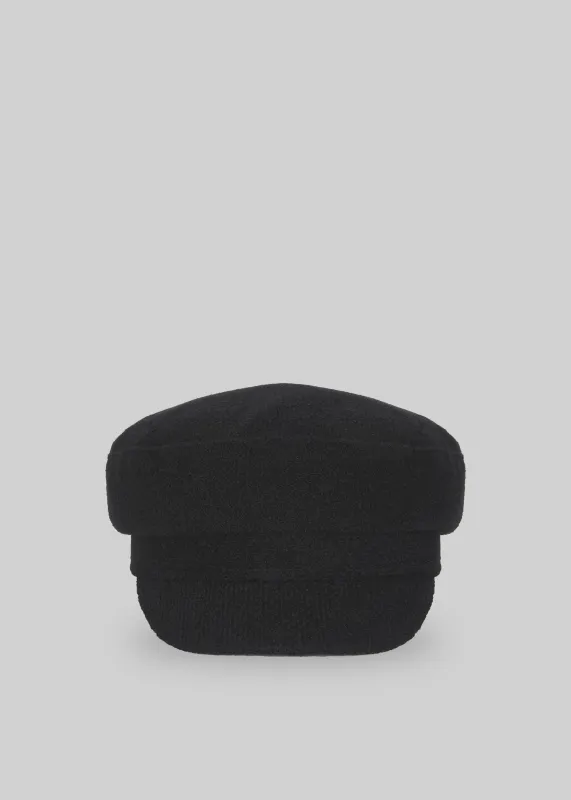Corbet Newsboy Cap - Black made by Frankie Shop