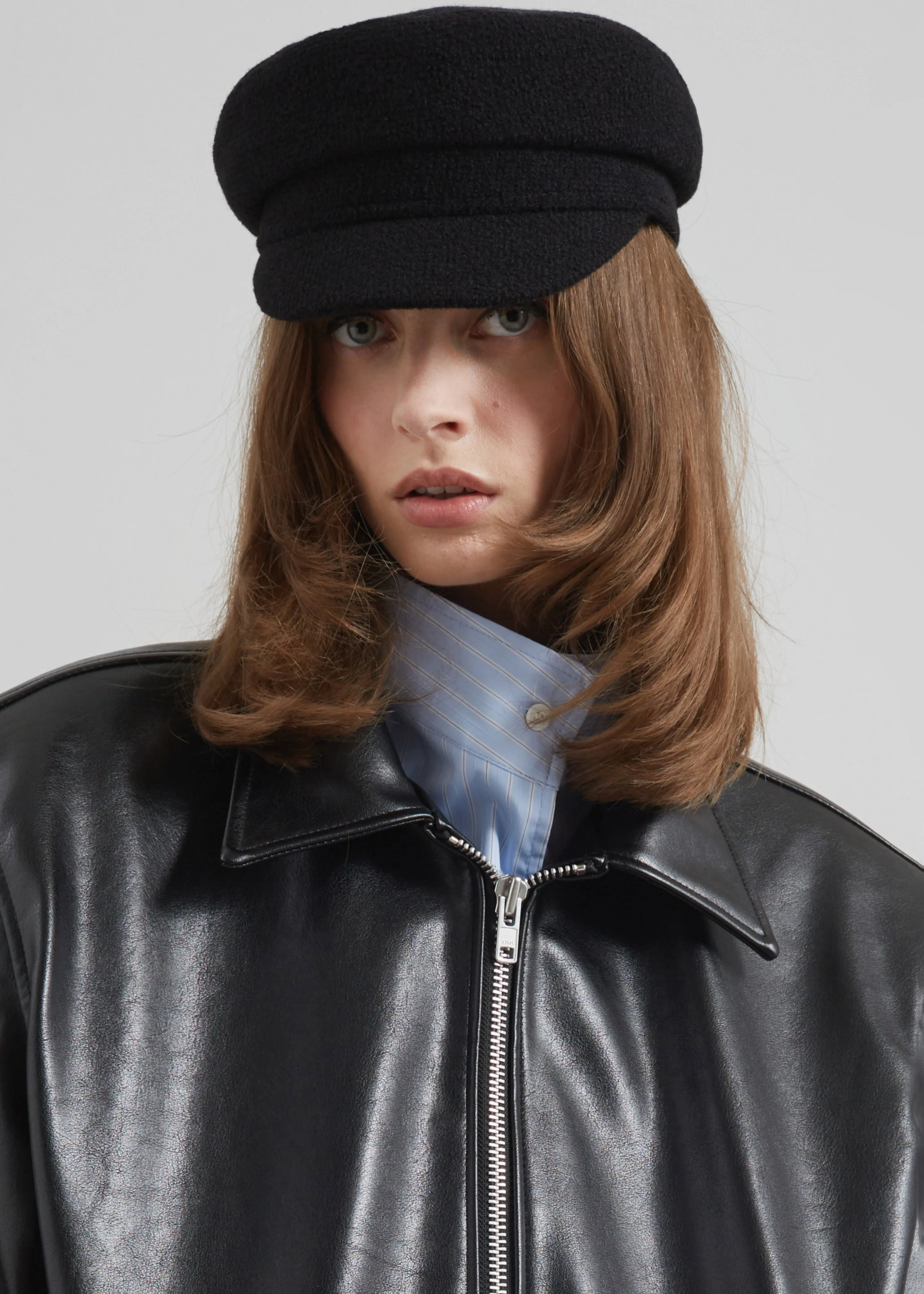 Corbet Newsboy Cap - Black sold by Frankie Shop product image thumbnail 2