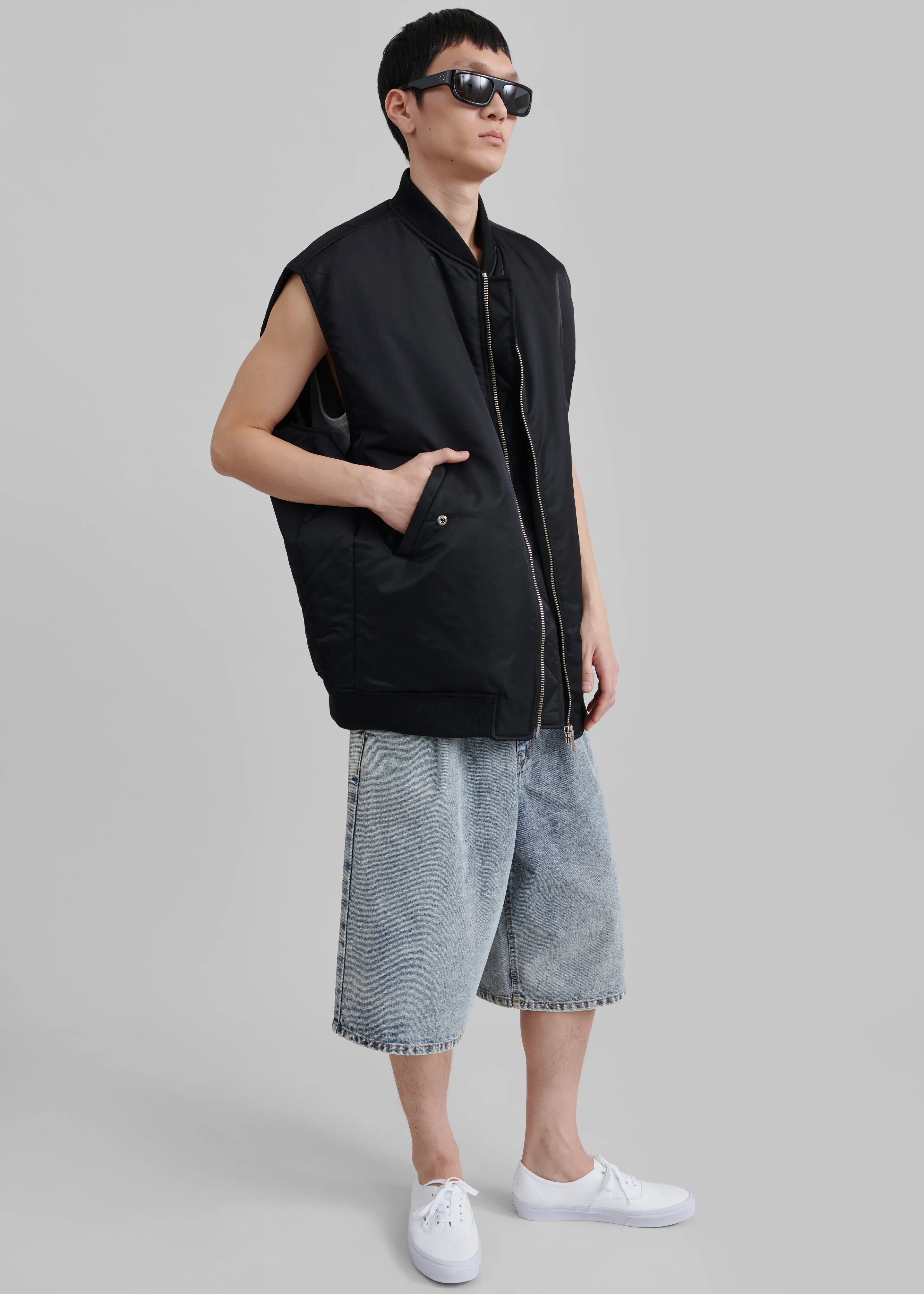 Astra Sleeveless Jacket - Black sold by Frankie Shop product image thumbnail 3