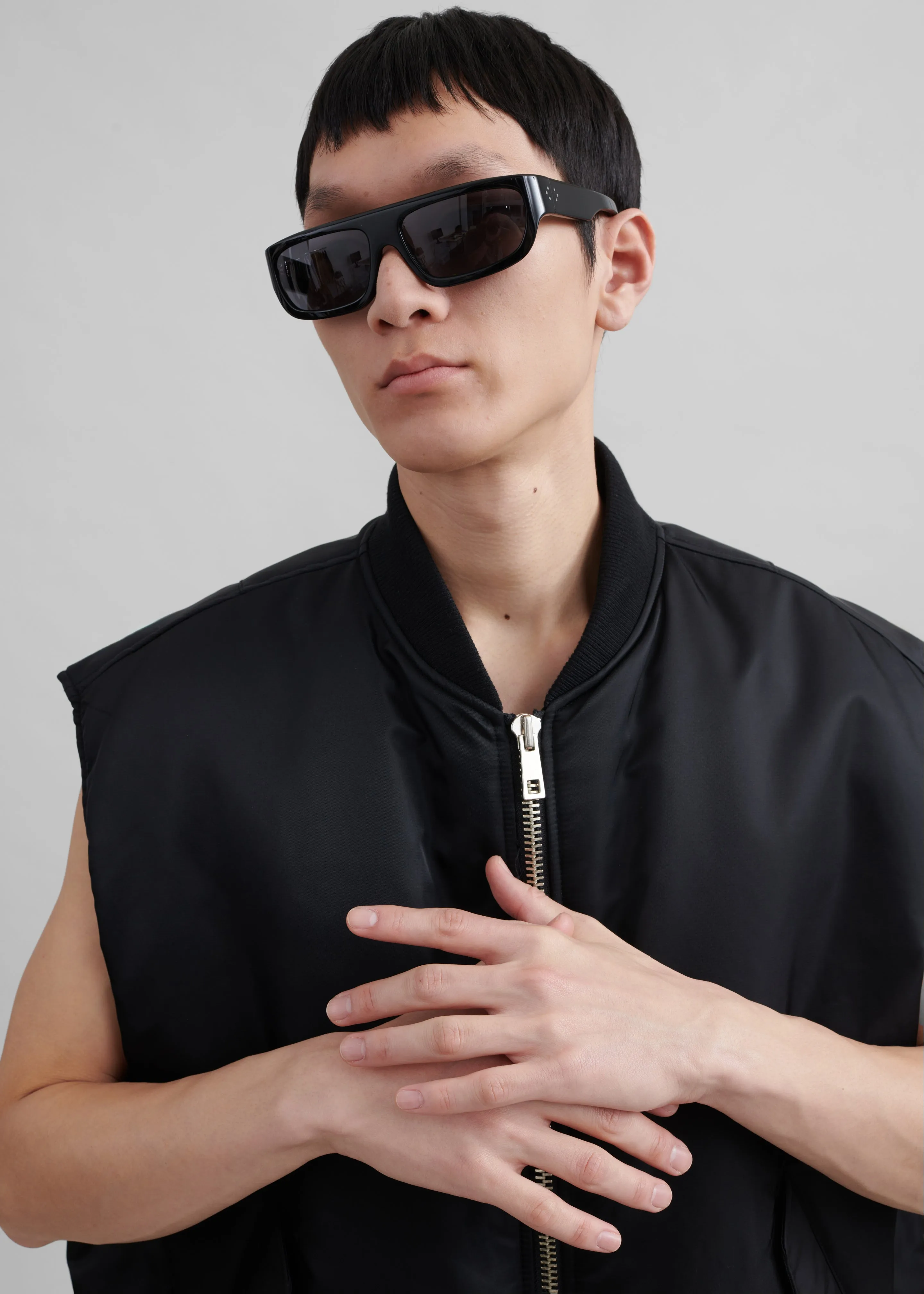 Astra Sleeveless Jacket - Black sold by Frankie Shop product image thumbnail 4