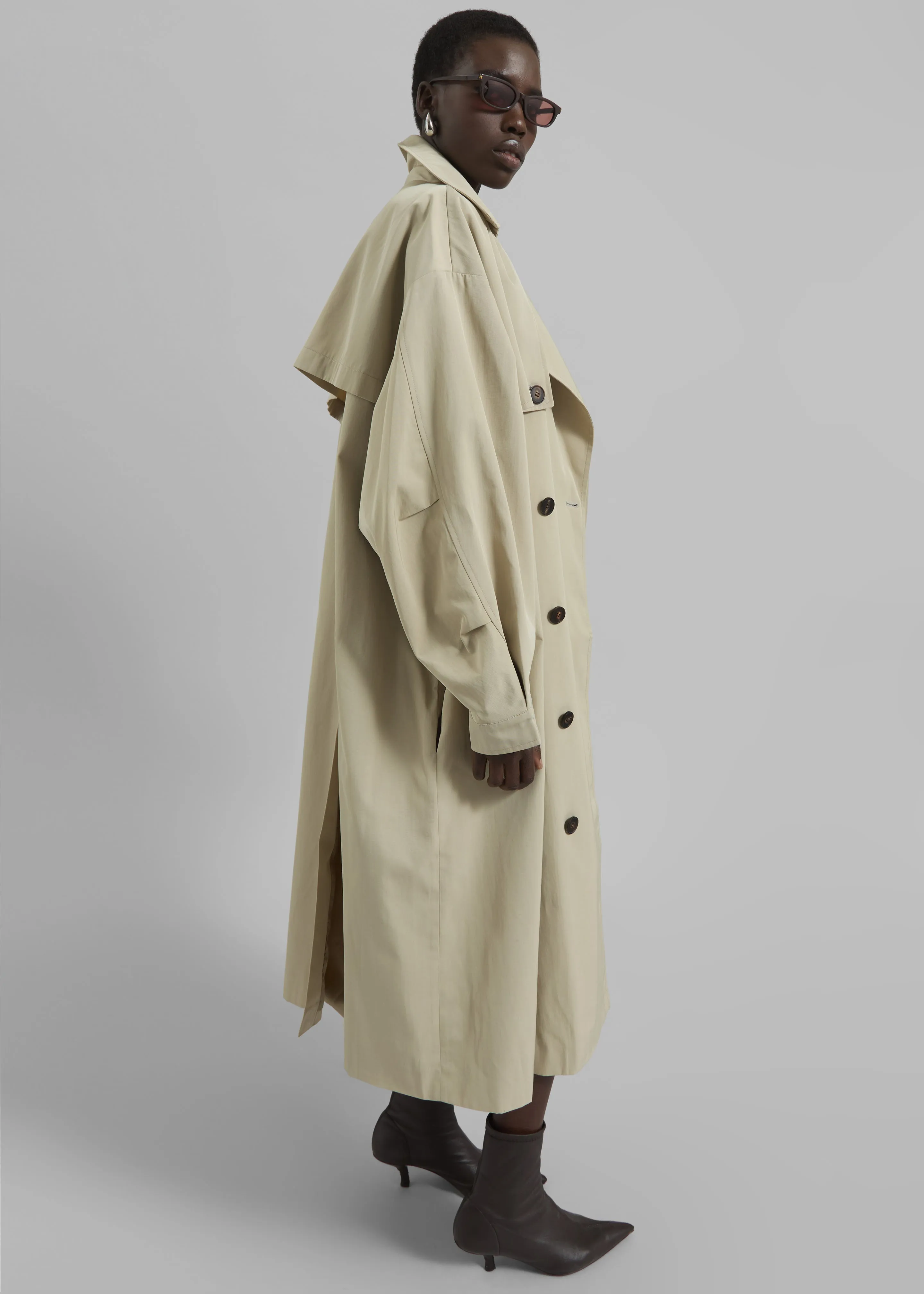 Mavis Oversized Trench - Beige sold by Frankie Shop product image thumbnail 2