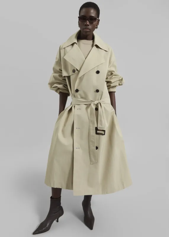 Mavis Oversized Trench - Beige sold by Frankie Shop